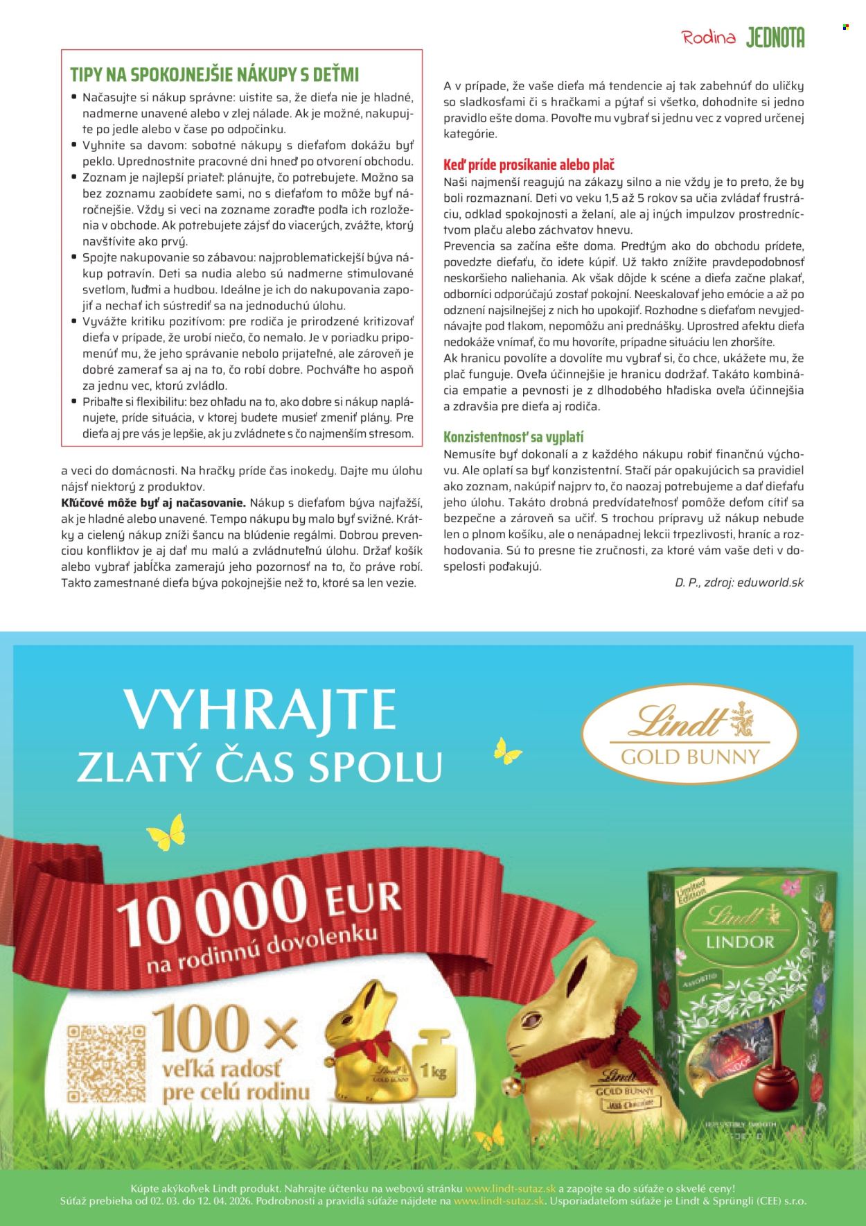 Leták COOP Jednota - 1.4.2026 - 30.4.2026. Strana 25