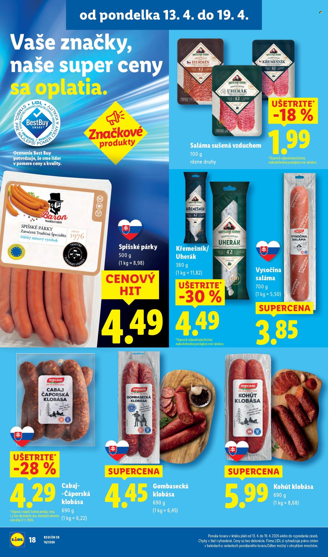 Leták Lidl - 13.4.2026 - 19.4.2026. Strana 20