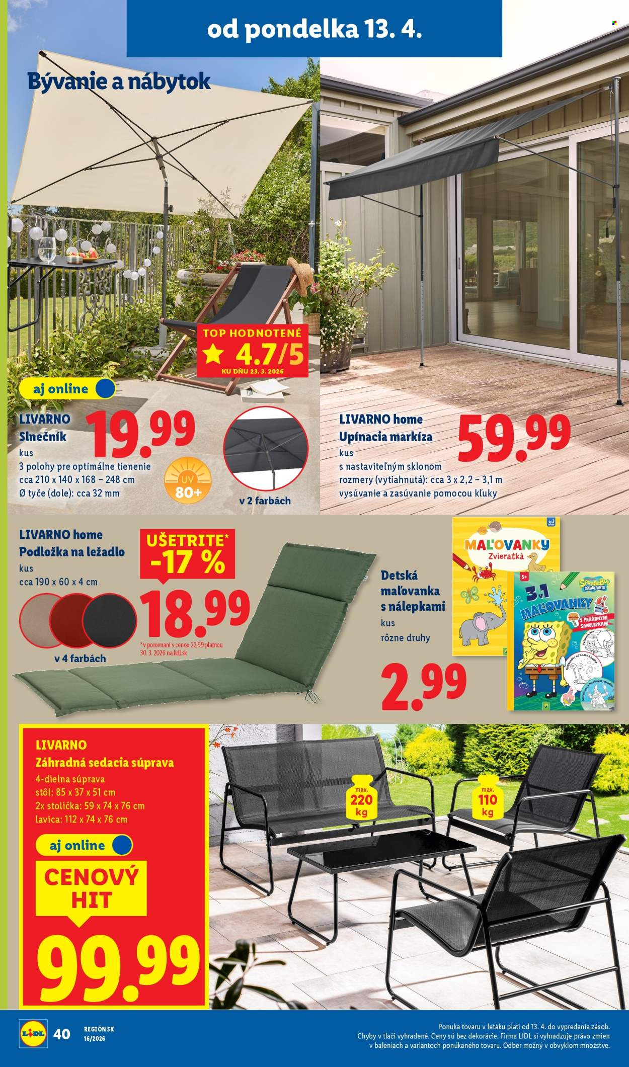 Leták Lidl - 13.4.2026 - 19.4.2026. Strana 44