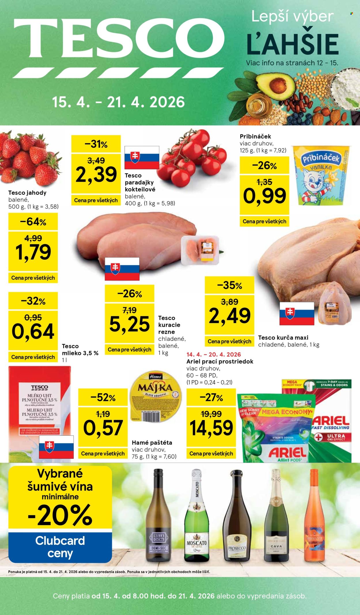 Leták TESCO - 15.4.2026 - 21.4.2026. Strana 1