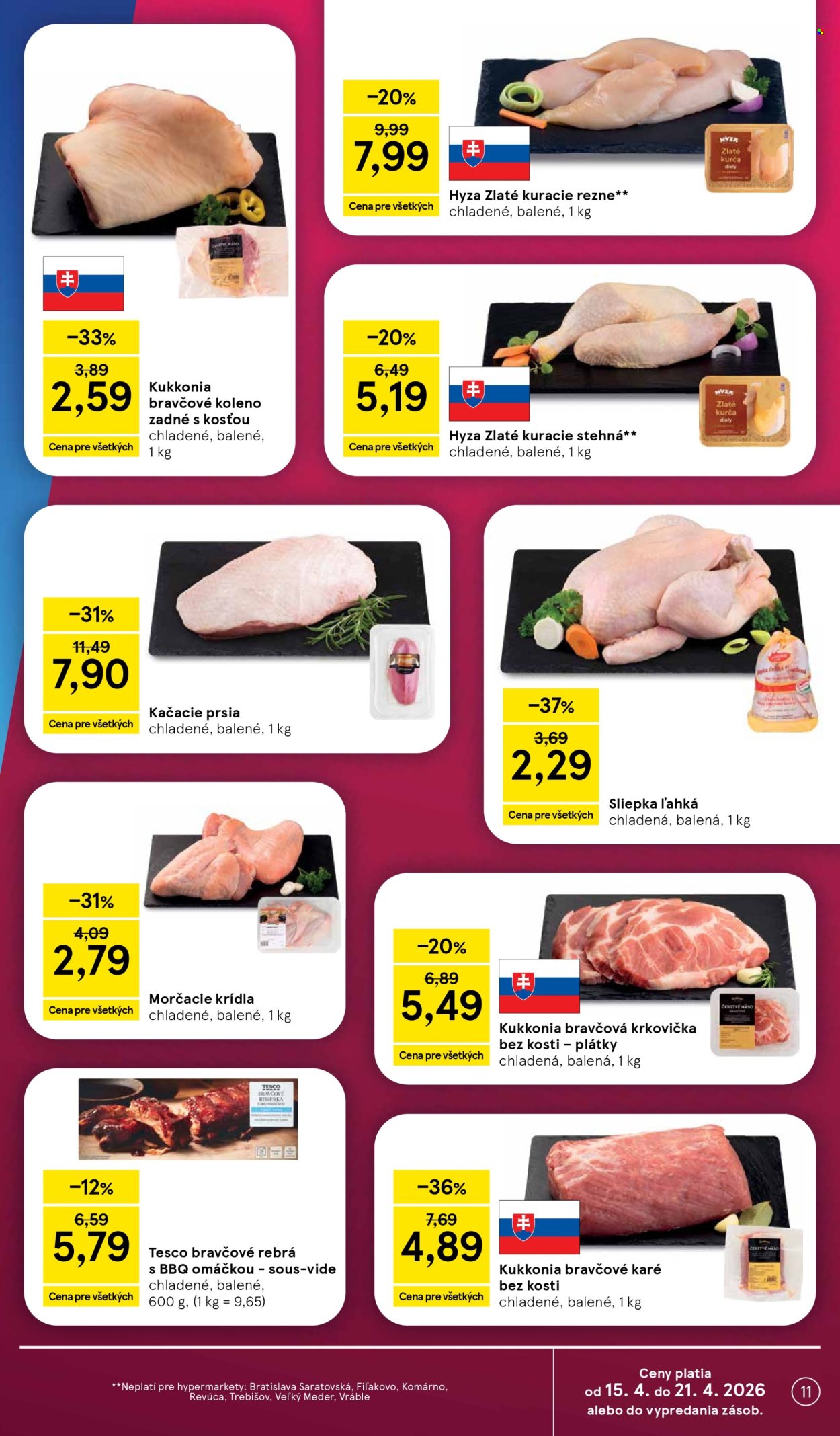 Leták TESCO - 15.4.2026 - 21.4.2026. Strana 11