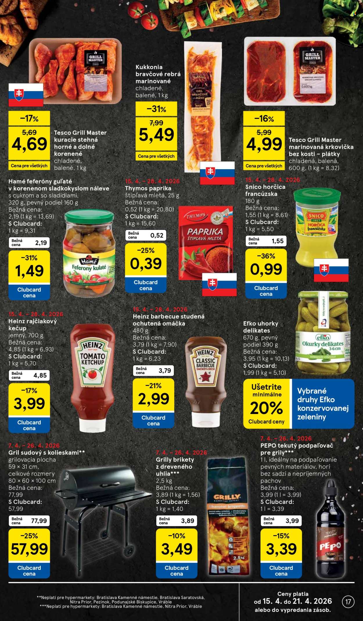 Leták TESCO - 15.4.2026 - 21.4.2026. Strana 17