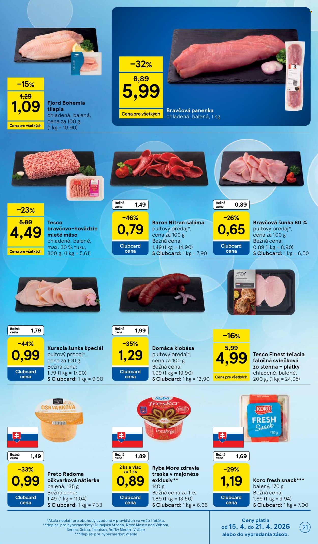 Leták TESCO - 15.4.2026 - 21.4.2026. Strana 21