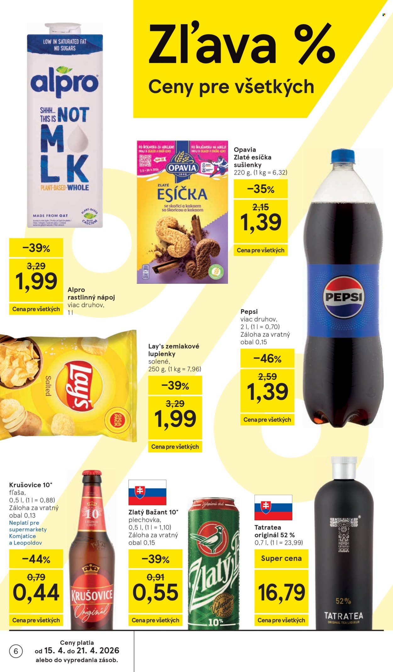 Leták TESCO supermarket - 15.4.2026 - 21.4.2026. Strana 6