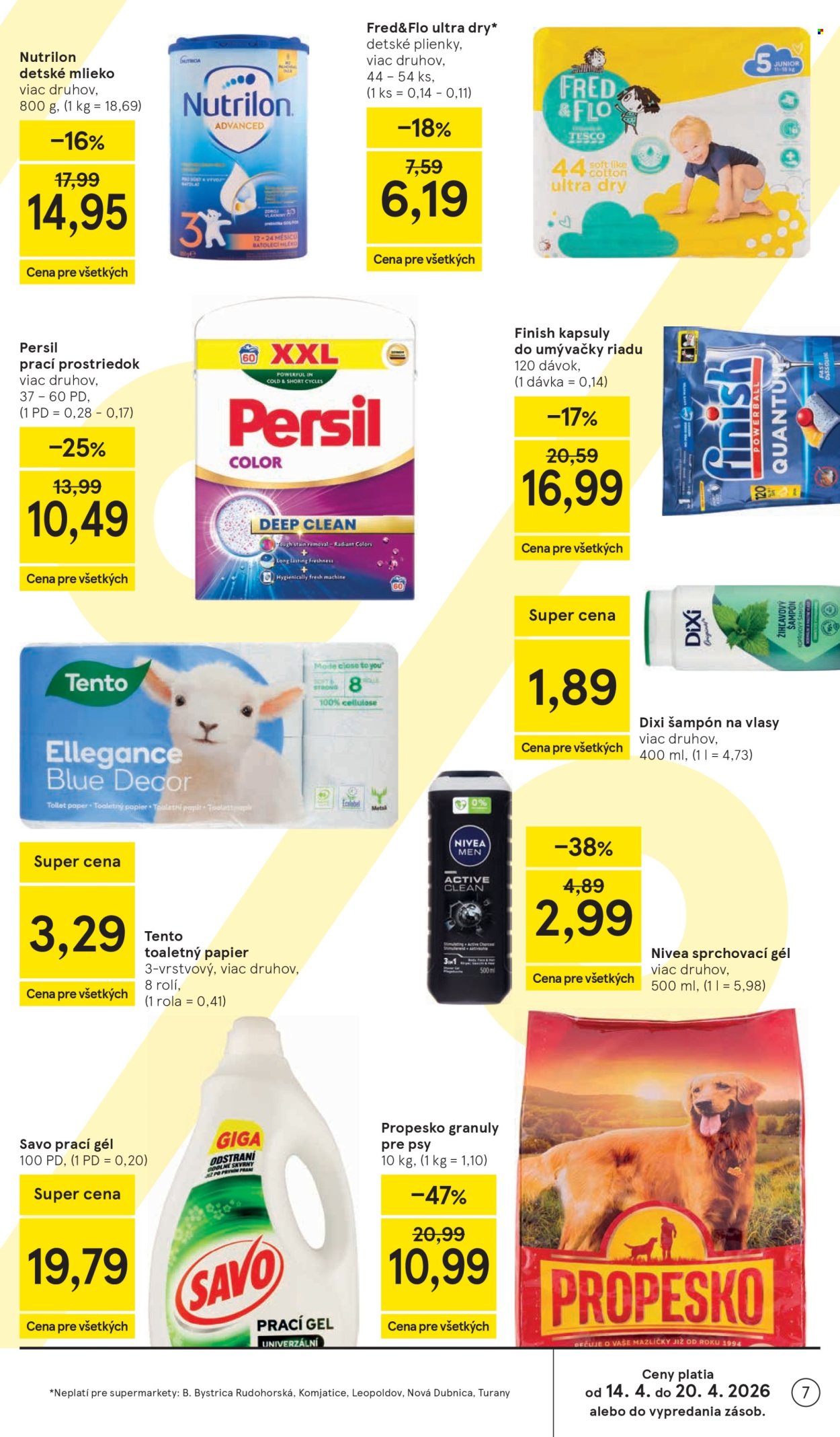 Leták TESCO supermarket - 15.4.2026 - 21.4.2026. Strana 7