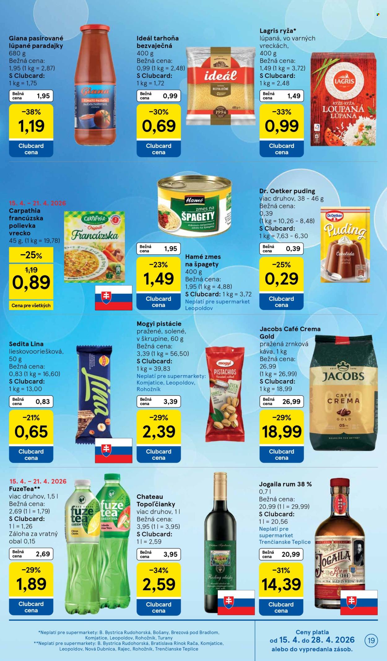 Leták TESCO supermarket - 15.4.2026 - 21.4.2026. Strana 19