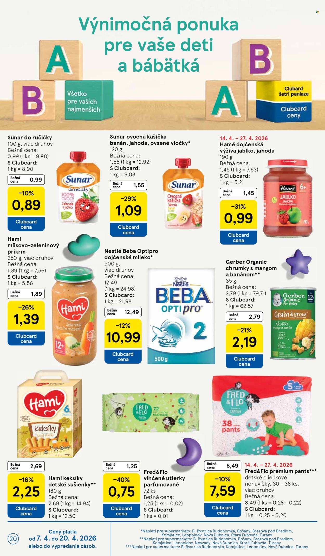 Leták TESCO supermarket - 15.4.2026 - 21.4.2026. Strana 20