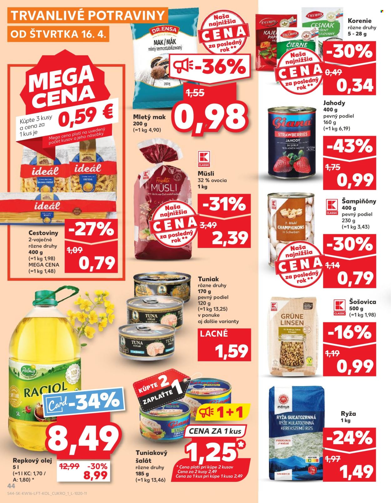 Leták Kaufland - 16.4.2026 - 22.4.2026. Strana 44