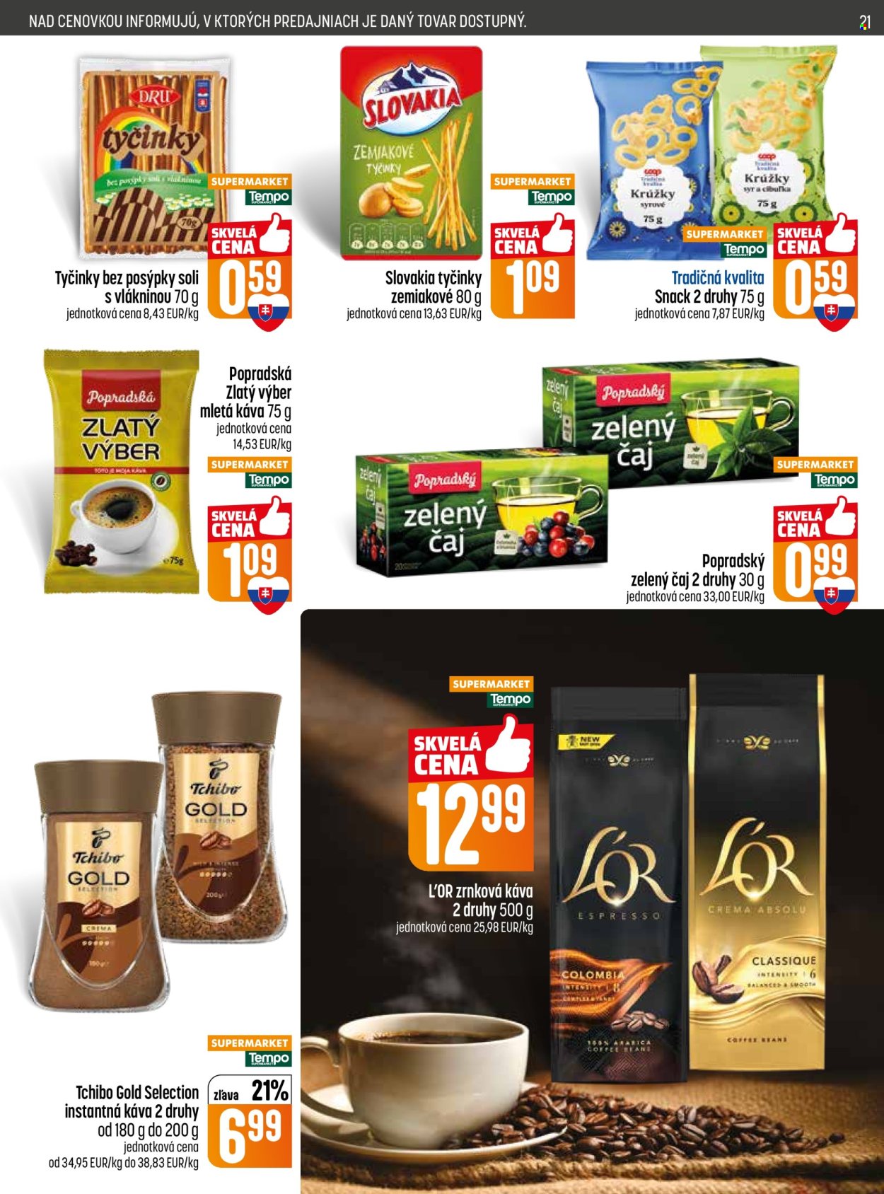 Leták COOP Jednota - 16.4.2026 - 22.4.2026. Strana 21