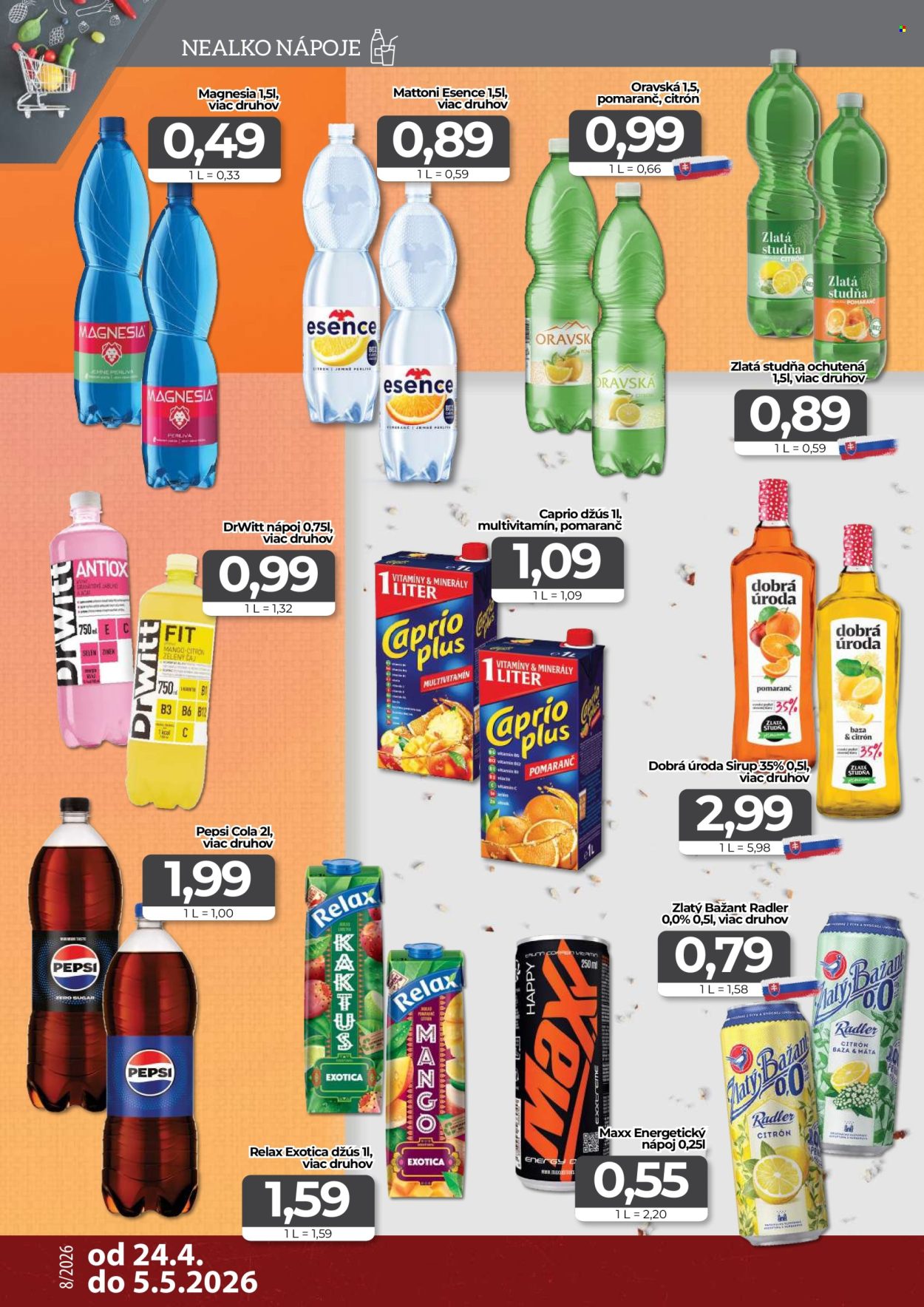 Leták CBA Komfos - 24.4.2026 - 5.5.2026. Strana 12