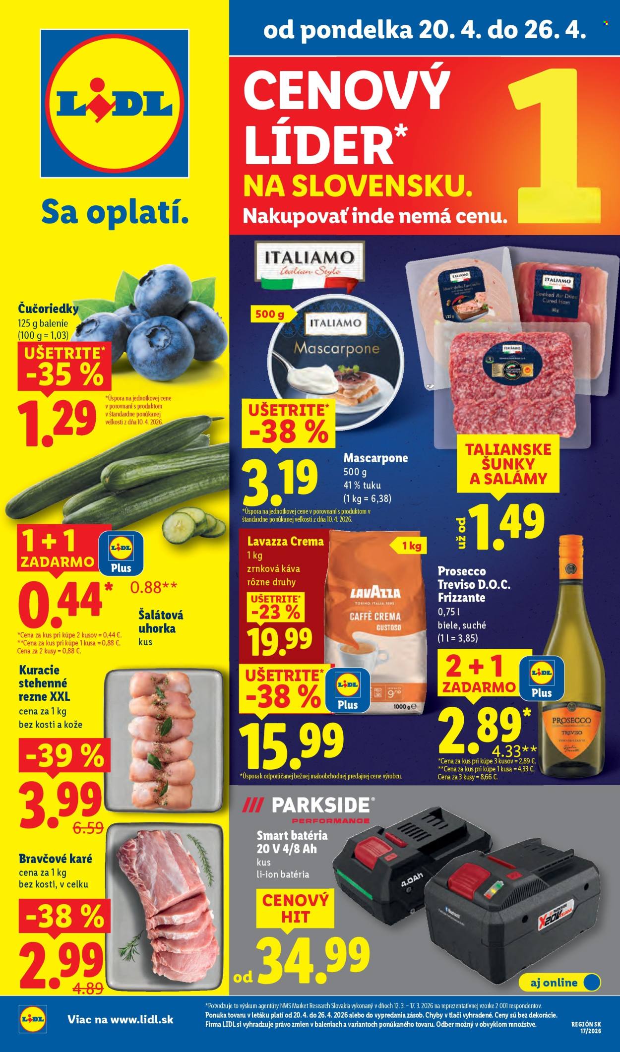 Leták Lidl - 20.4.2026 - 26.4.2026. Strana 1