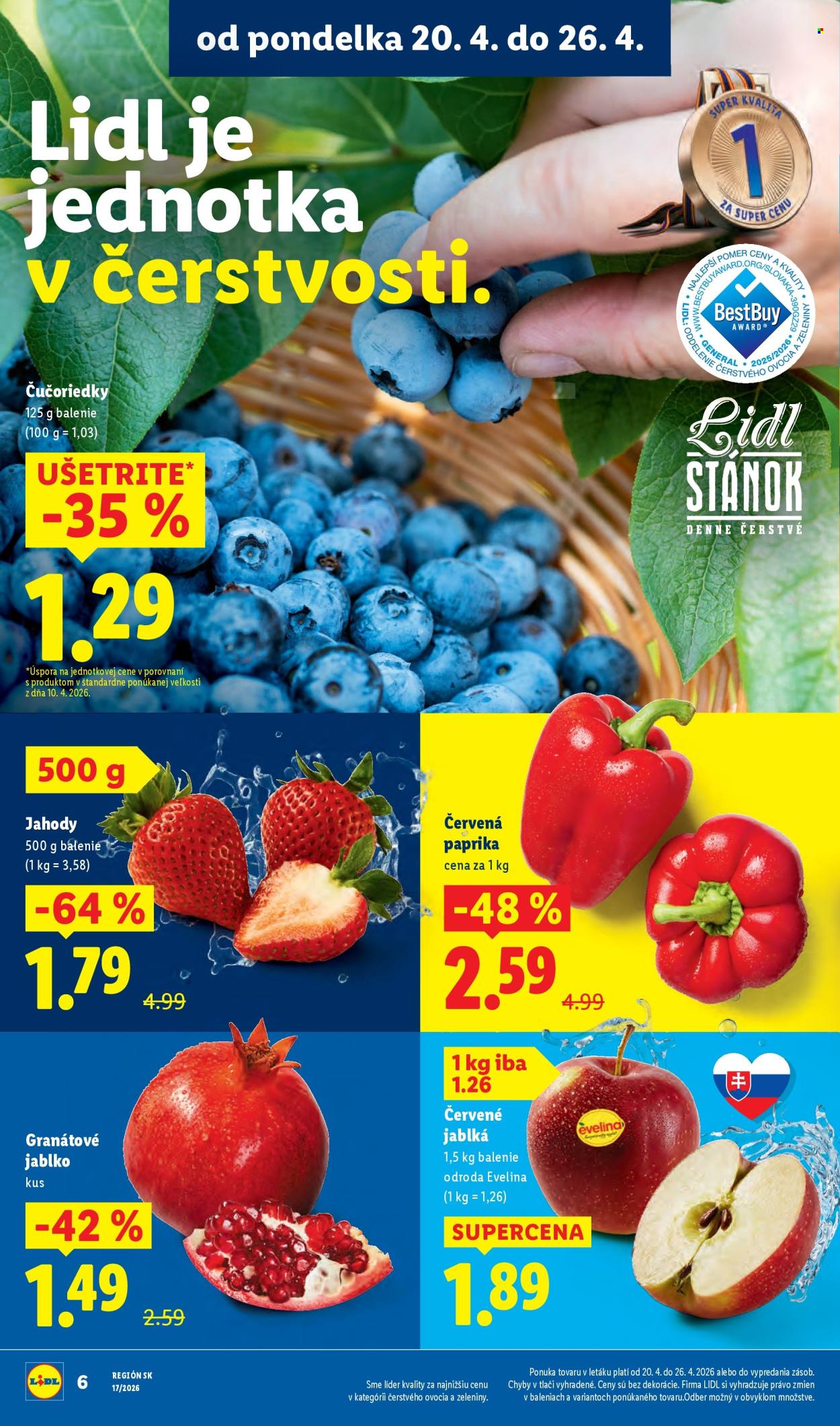 Leták Lidl - 20.4.2026 - 26.4.2026. Strana 6