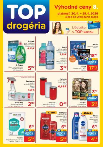 Leták TOP drogéria - 20.4.2026 - 29.4.2026.