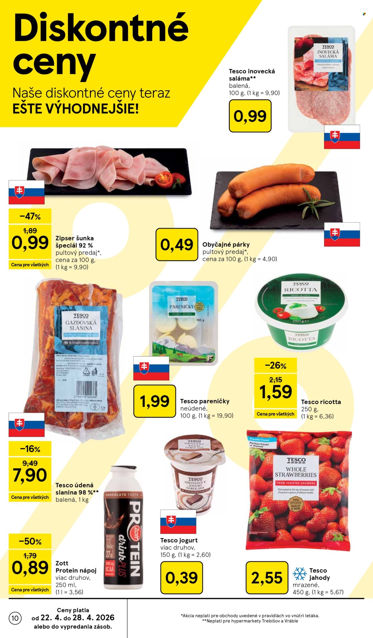 Leták TESCO - 22.4.2026 - 28.4.2026. Strana 10