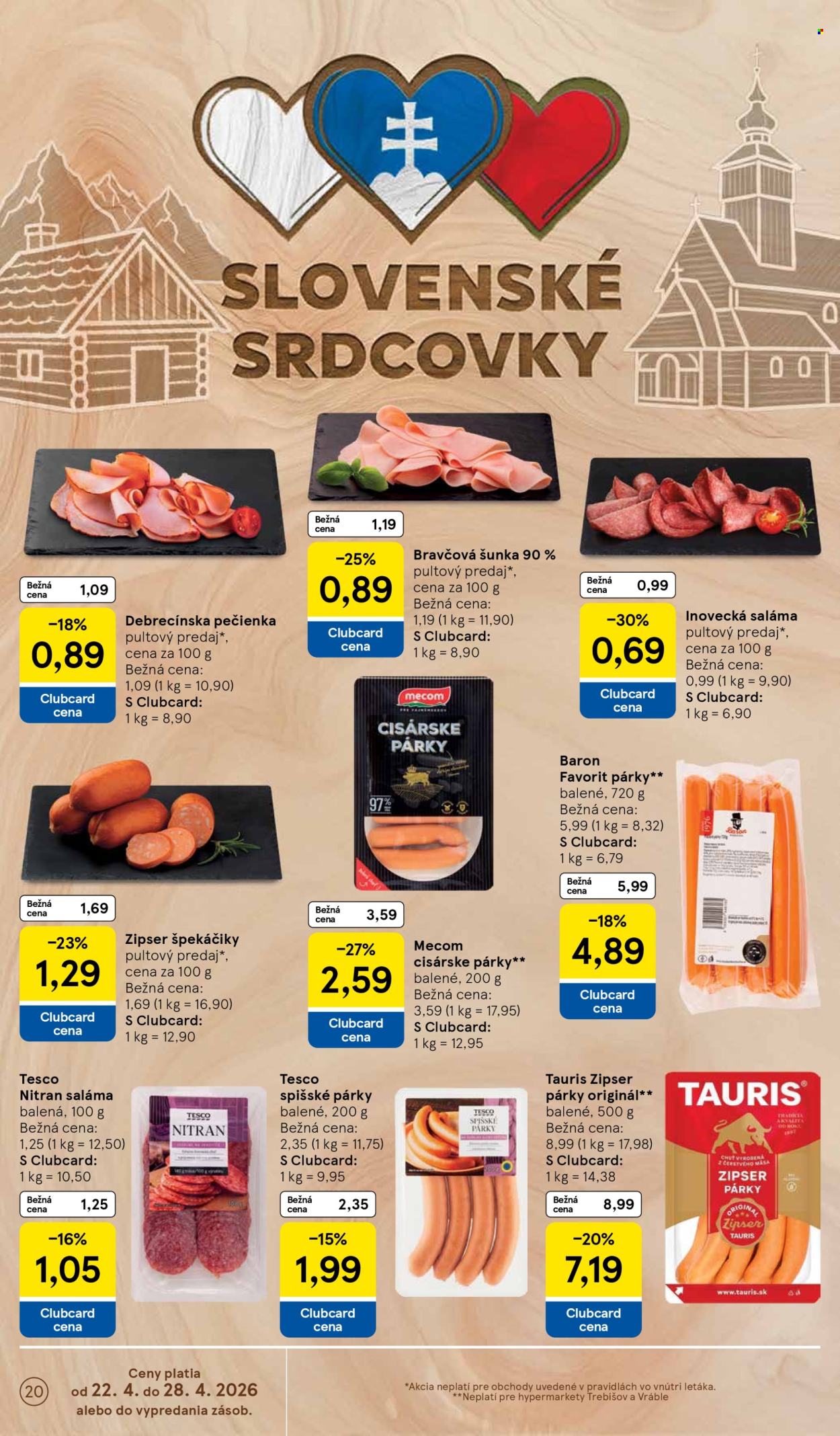 Leták TESCO - 22.4.2026 - 28.4.2026. Strana 20