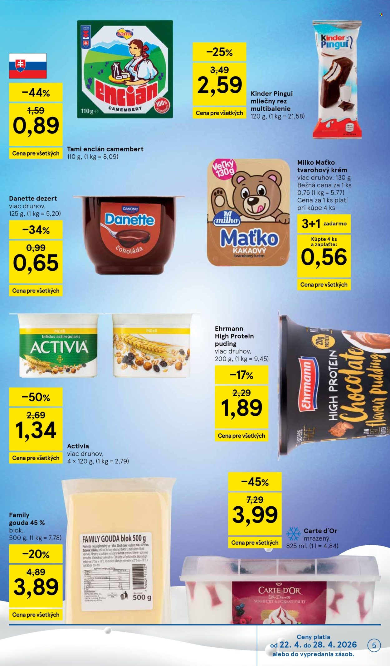 Leták TESCO supermarket - 22.4.2026 - 28.4.2026. Strana 5