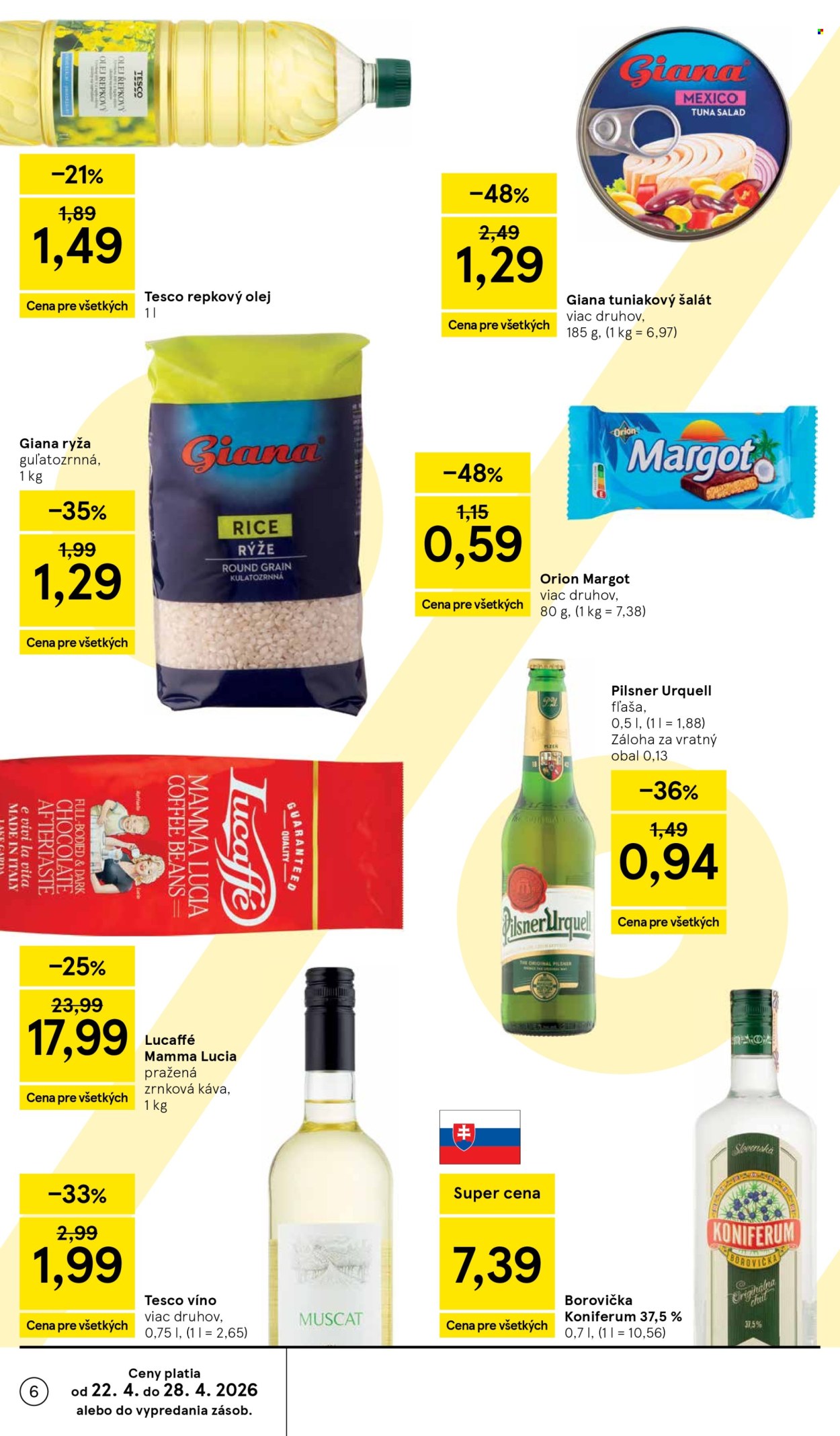 Leták TESCO supermarket - 22.4.2026 - 28.4.2026. Strana 6