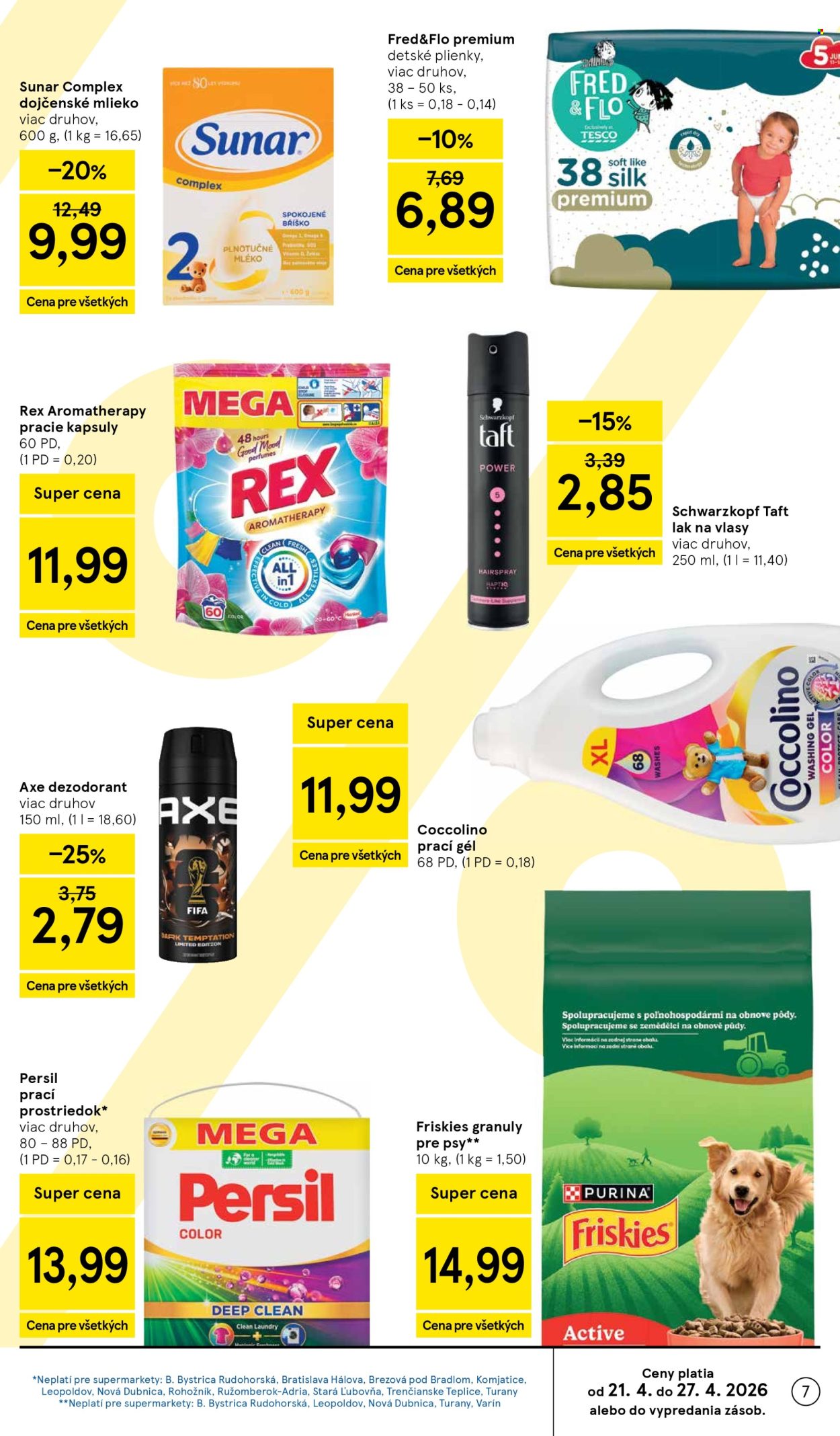 Leták TESCO supermarket - 22.4.2026 - 28.4.2026. Strana 7
