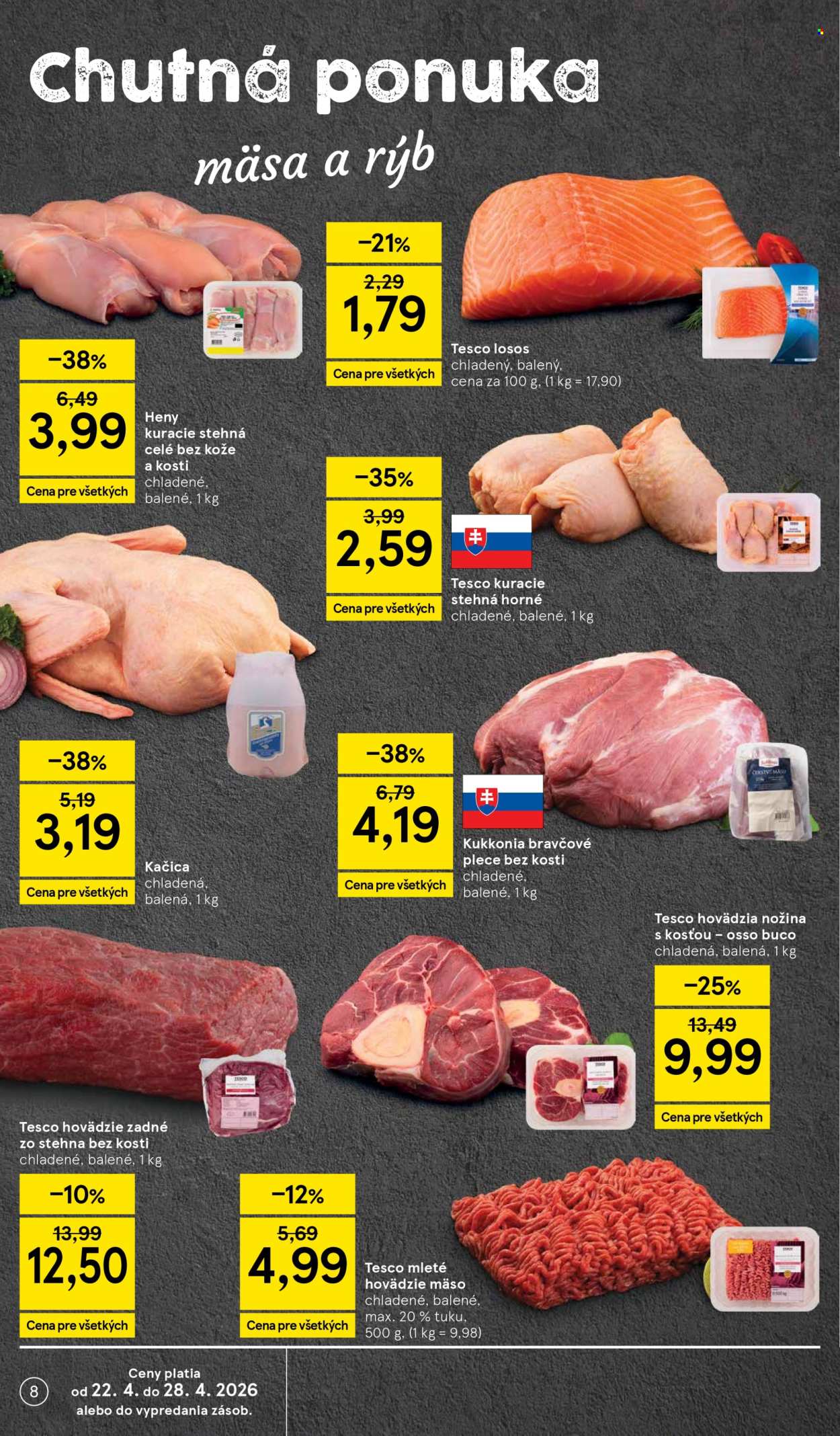 Leták TESCO supermarket - 22.4.2026 - 28.4.2026. Strana 8
