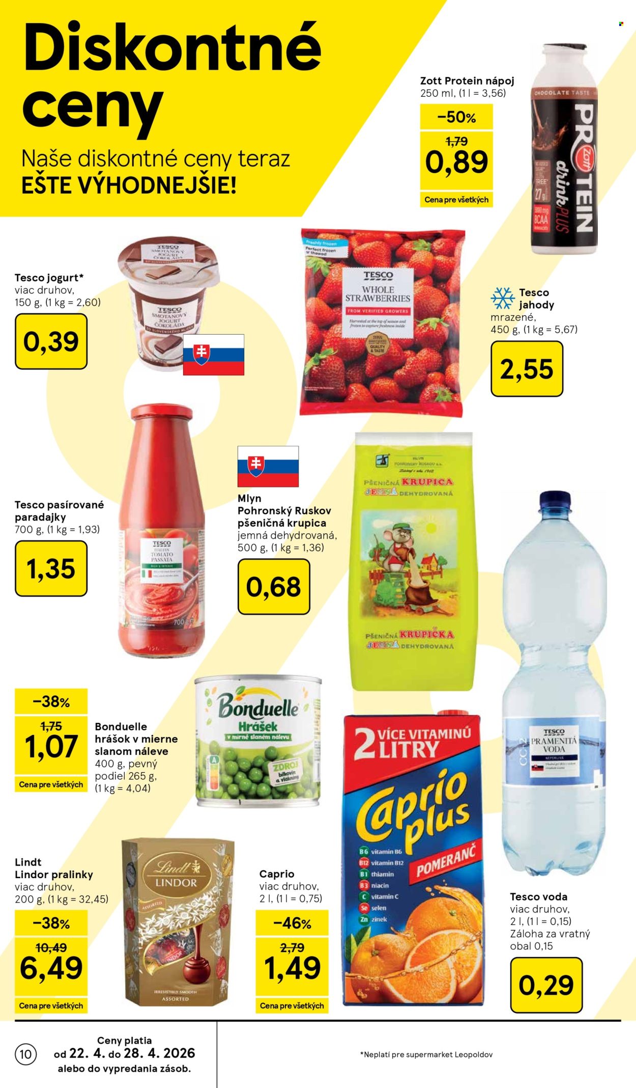 Leták TESCO supermarket - 22.4.2026 - 28.4.2026. Strana 10
