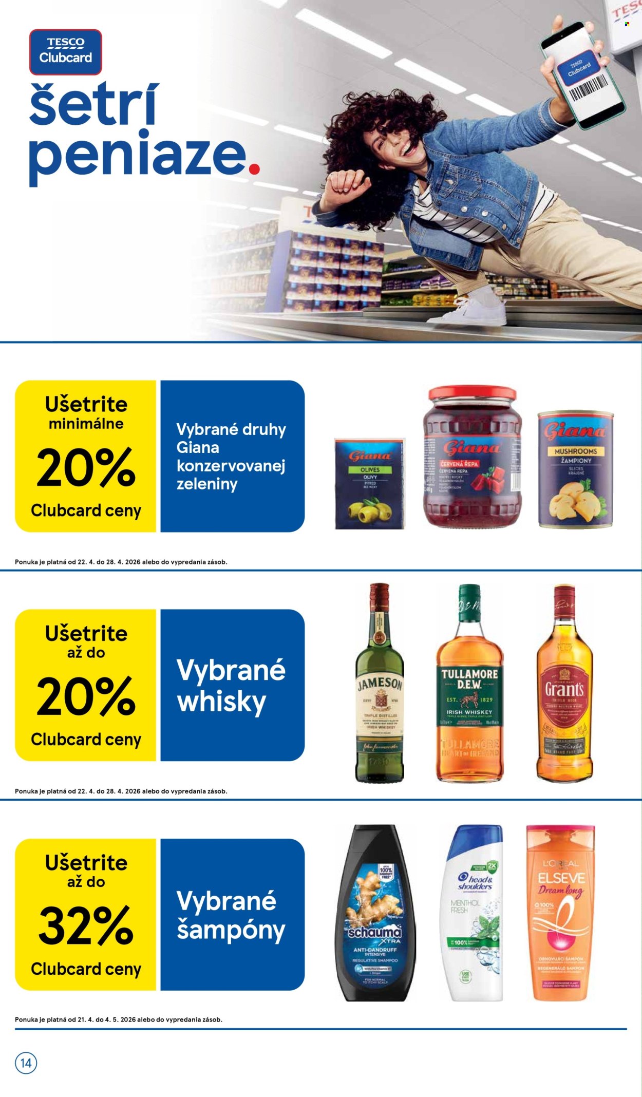 Leták TESCO supermarket - 22.4.2026 - 28.4.2026. Strana 14