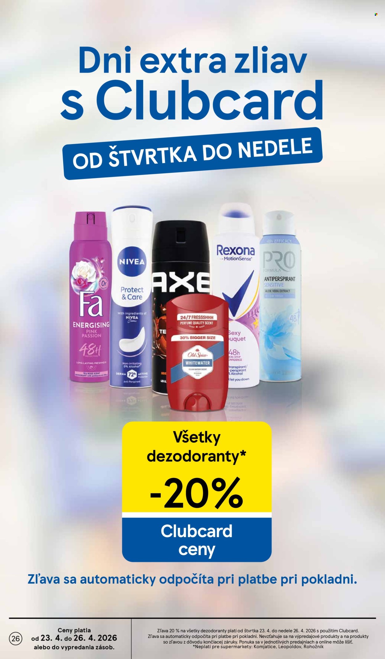 Leták TESCO supermarket - 22.4.2026 - 28.4.2026. Strana 26