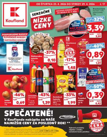 Leták Kaufland - 23.4.2026 - 29.4.2026.
