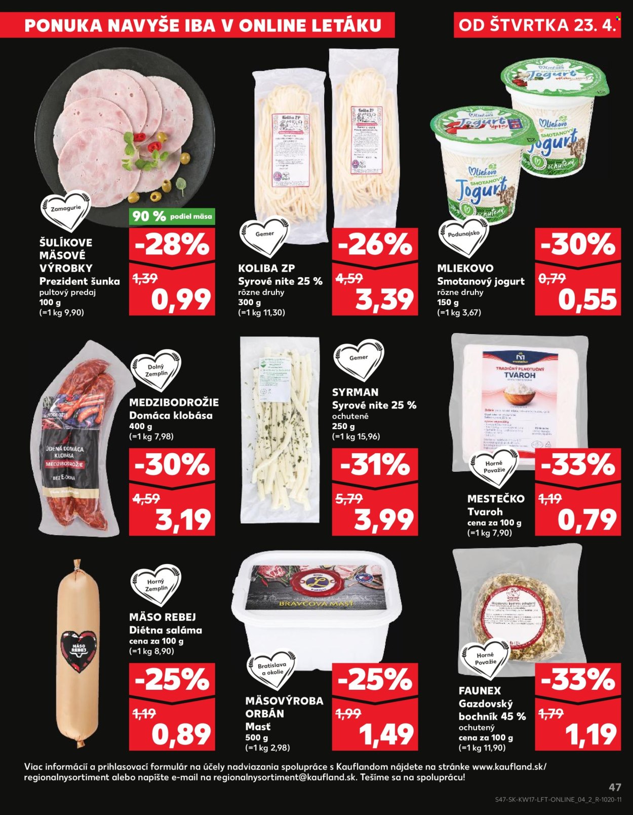 Leták Kaufland - 23.4.2026 - 29.4.2026. Strana 47