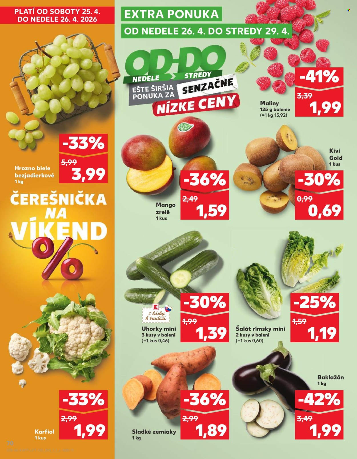 Leták Kaufland - 23.4.2026 - 29.4.2026. Strana 70