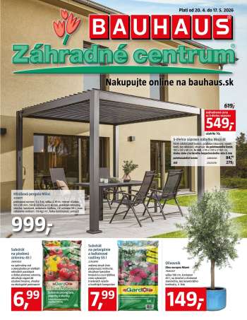 Leták Bauhaus - 20.4.2026 - 17.5.2026.