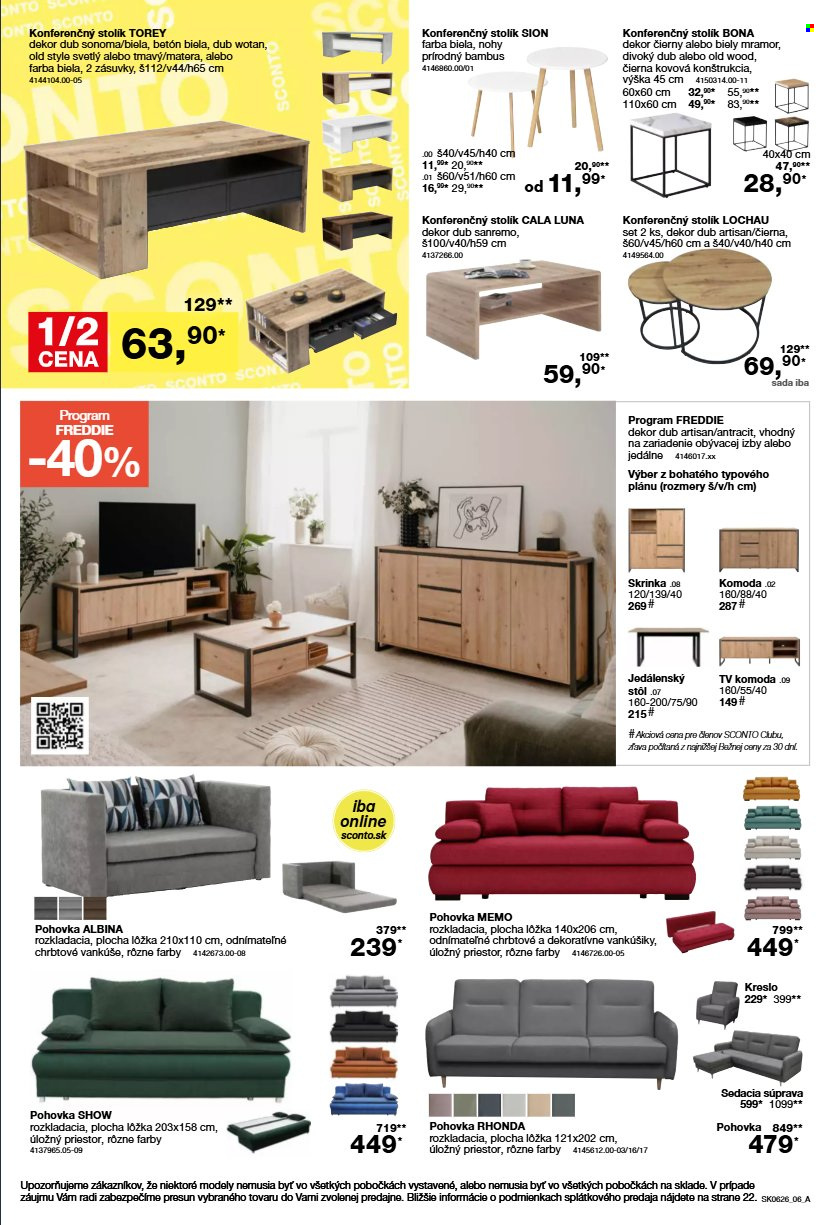 Leták Sconto nábytok - 22.4.2026 - 19.5.2026. Strana 6