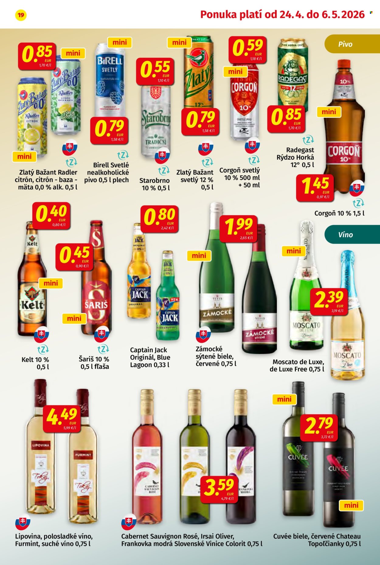 Leták Potraviny KORUNA - 24.4.2026 - 6.5.2026. Strana 19
