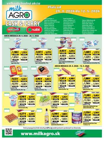 Leták Milk AGRO - 29.4.2026 - 12.5.2026.