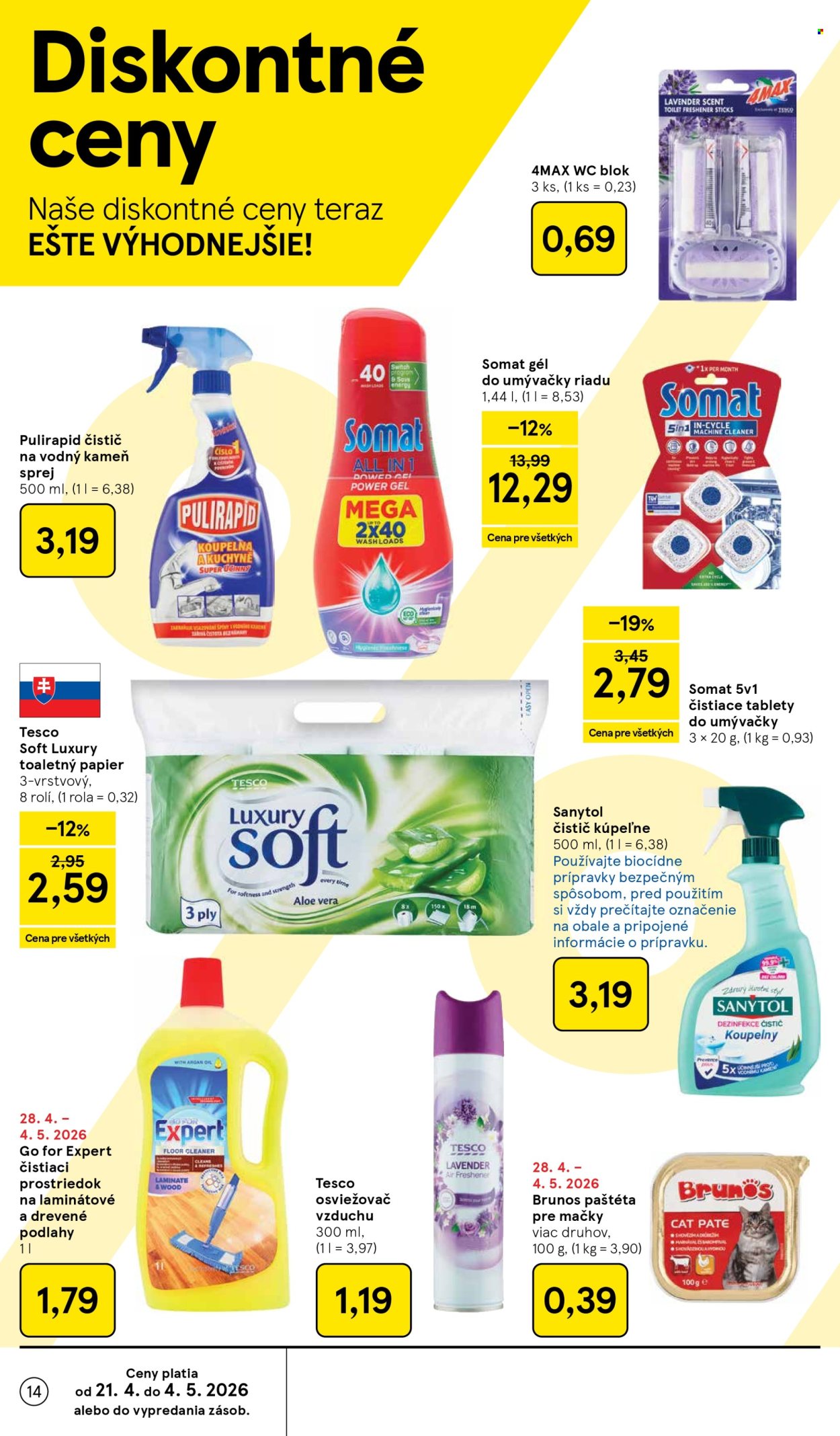 Leták TESCO - 29.4.2026 - 5.5.2026. Strana 14