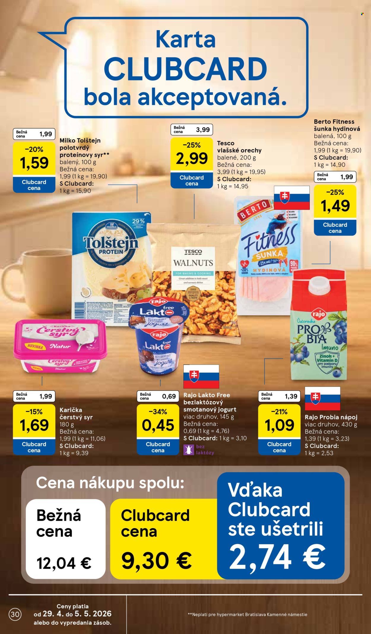 Leták TESCO - 29.4.2026 - 5.5.2026. Strana 30