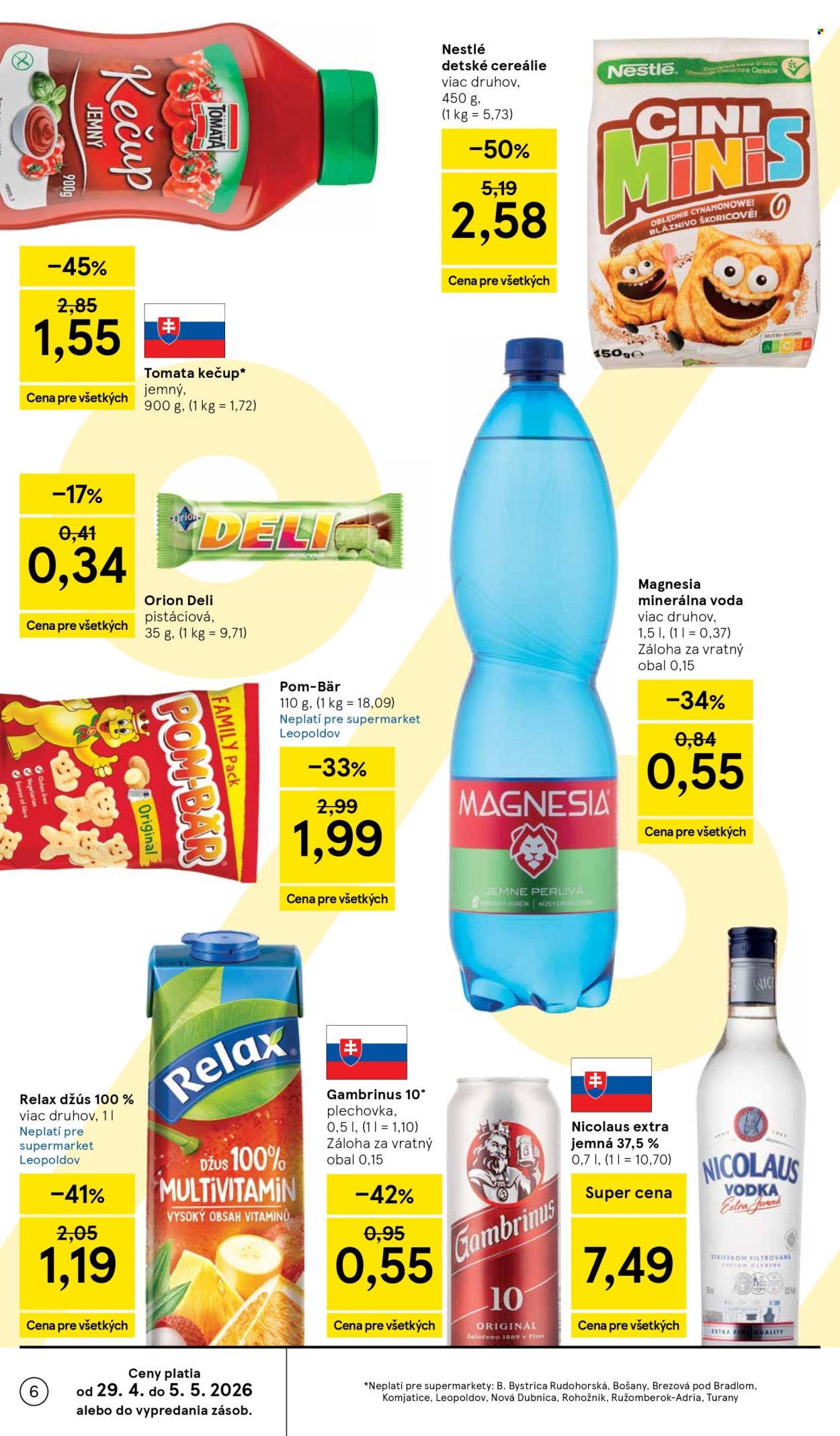 Leták TESCO supermarket - 29.4.2026 - 5.5.2026. Strana 6
