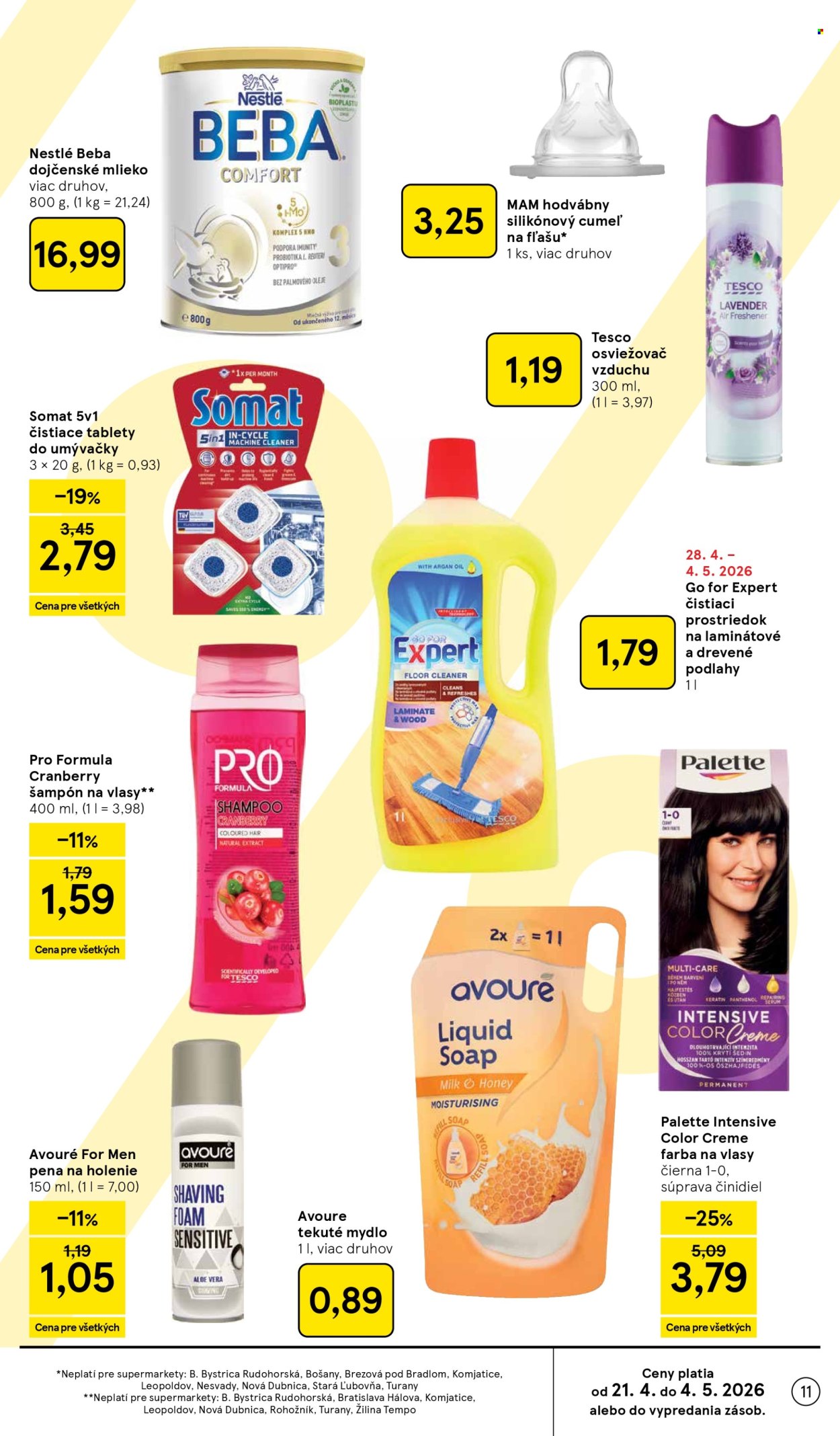 Leták TESCO supermarket - 29.4.2026 - 5.5.2026. Strana 11