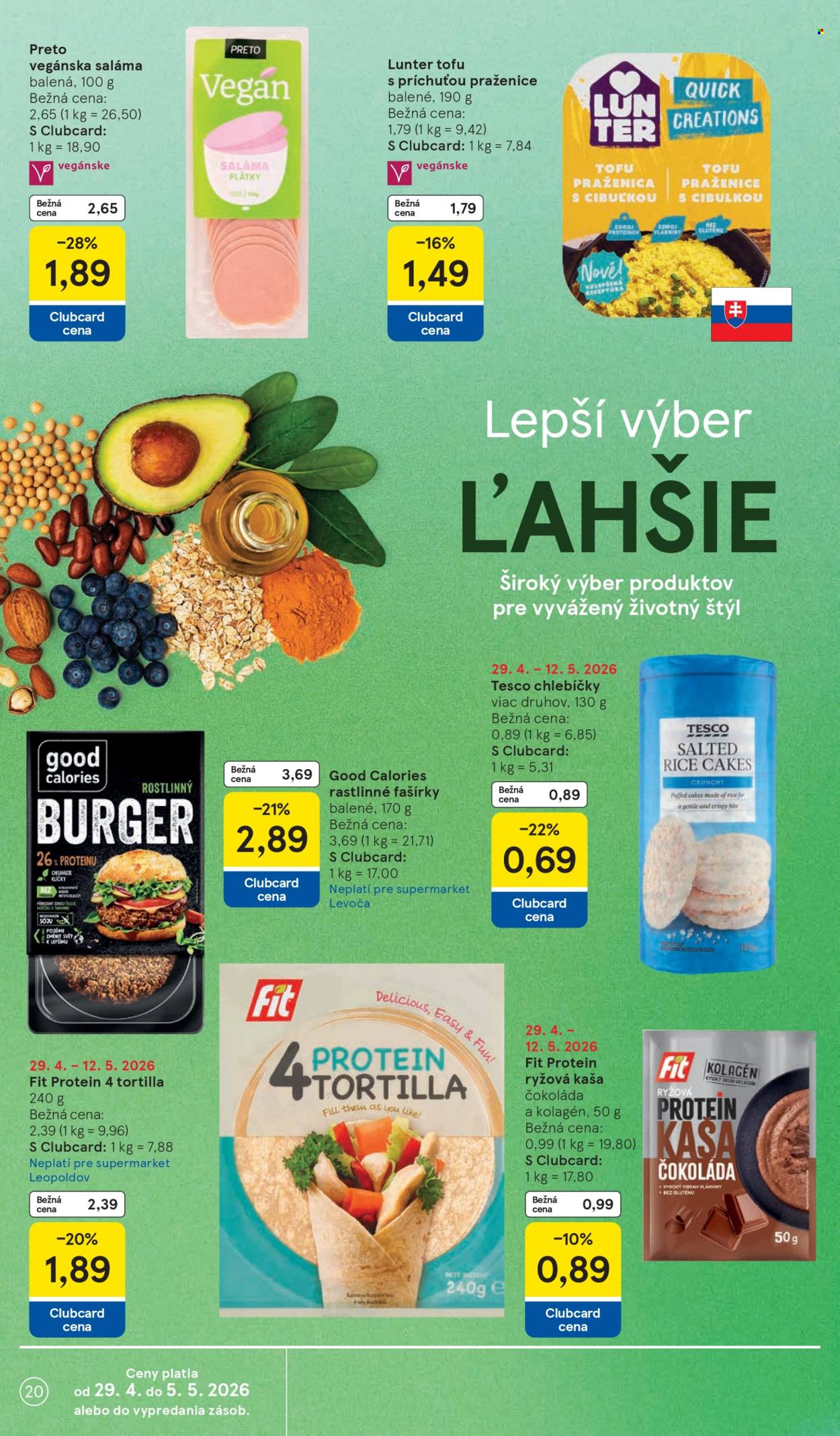 Leták TESCO supermarket - 29.4.2026 - 5.5.2026. Strana 20