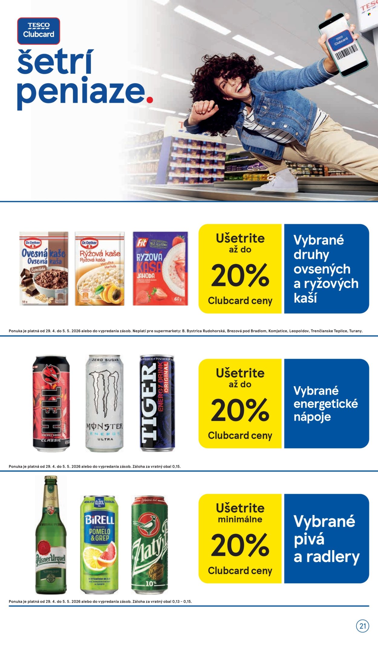 Leták TESCO supermarket - 29.4.2026 - 5.5.2026. Strana 21
