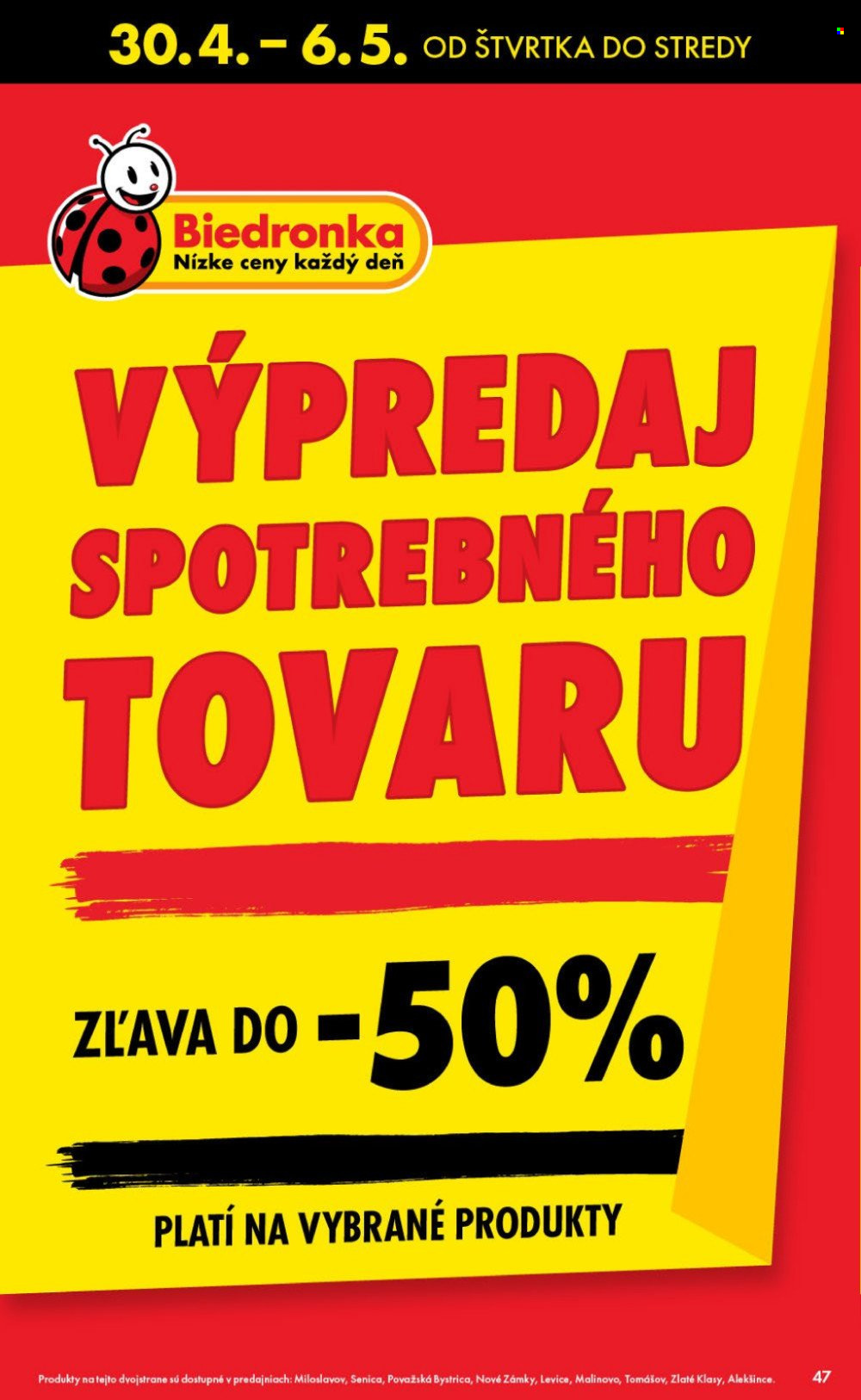 Leták Biedronka - 30.4.2026 - 6.5.2026. Strana 47