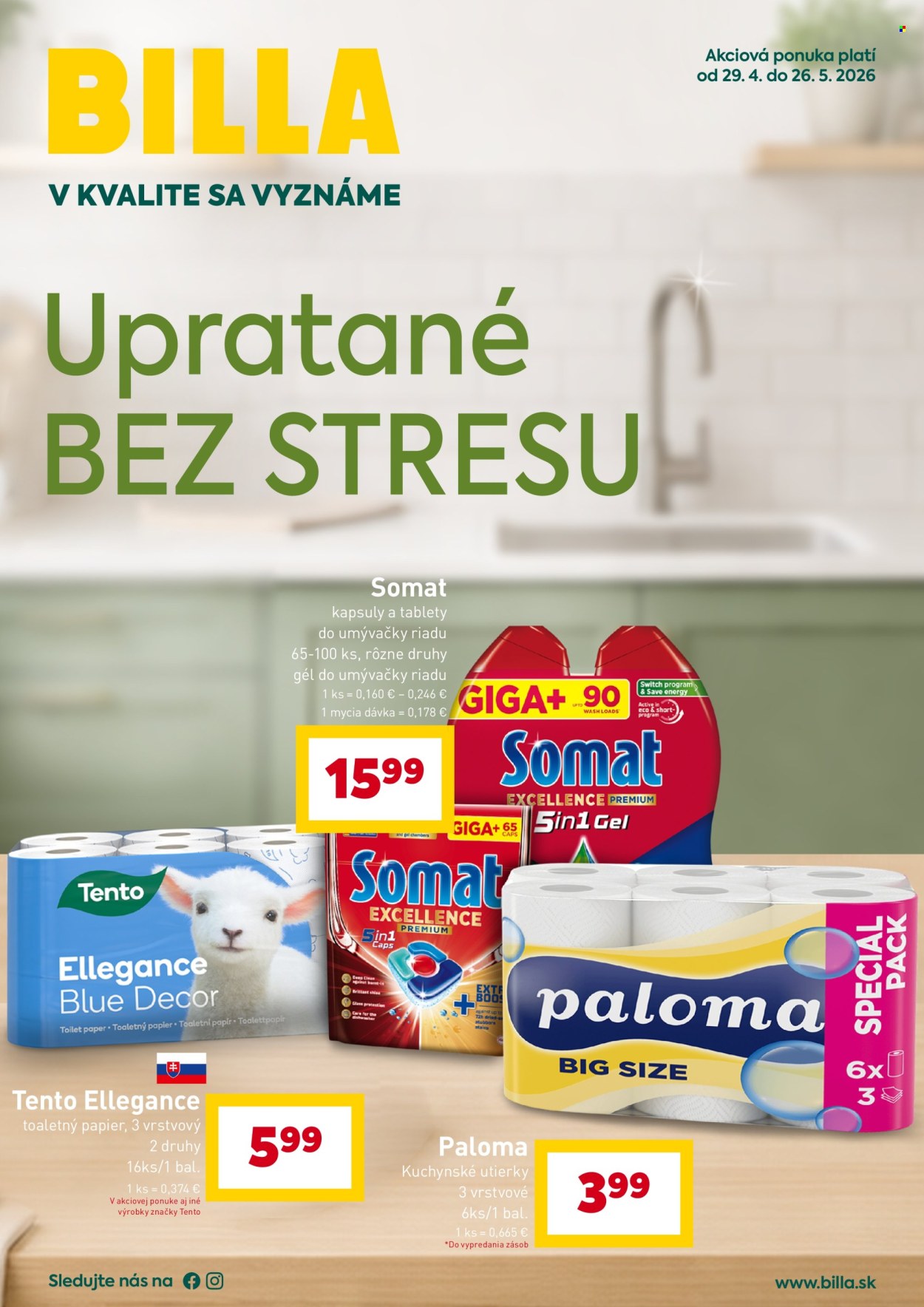 Leták Billa - 29.4.2026 - 26.5.2026. Strana 1