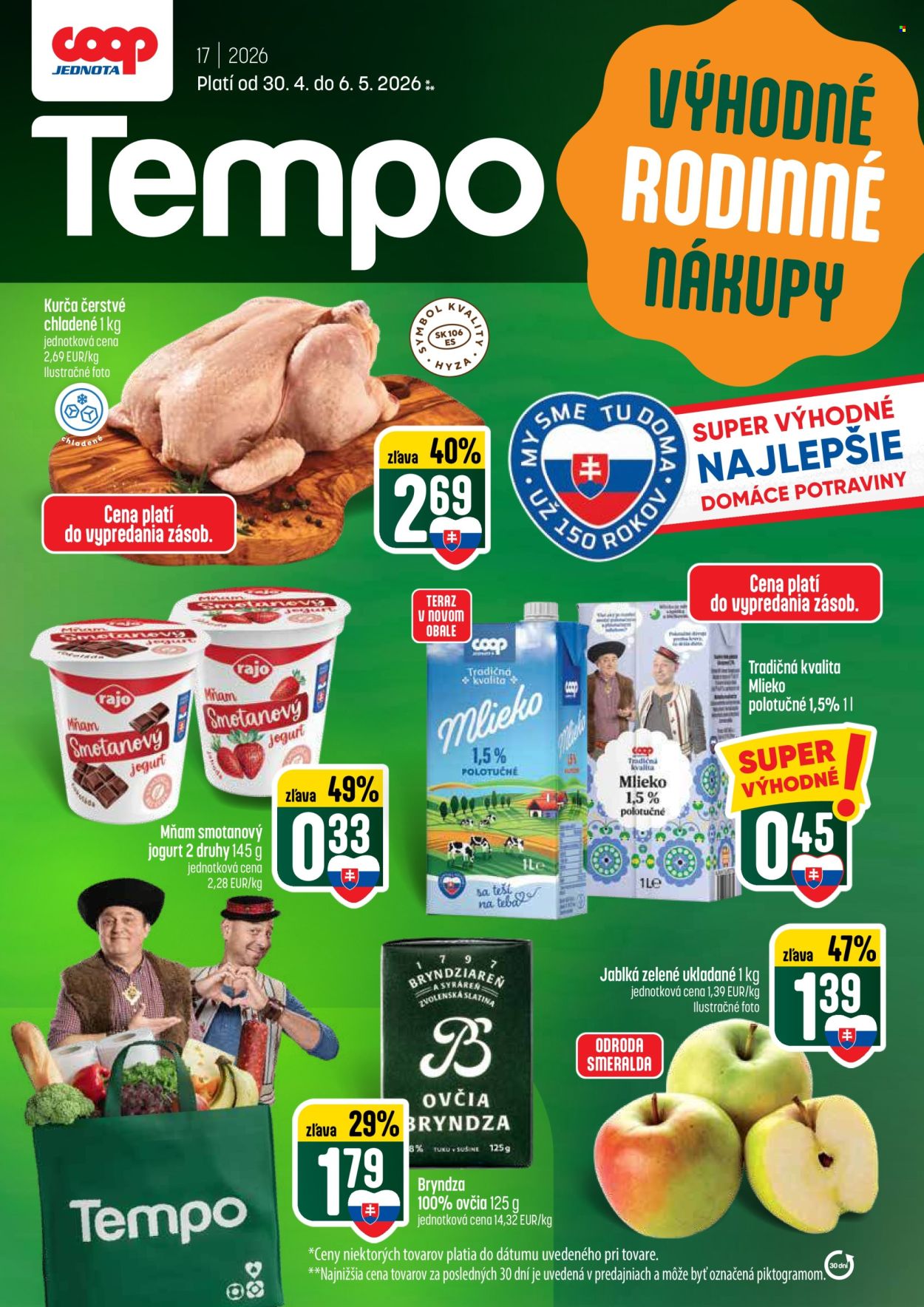 Leták COOP Jednota - 30.4.2026 - 6.5.2026. Strana 1