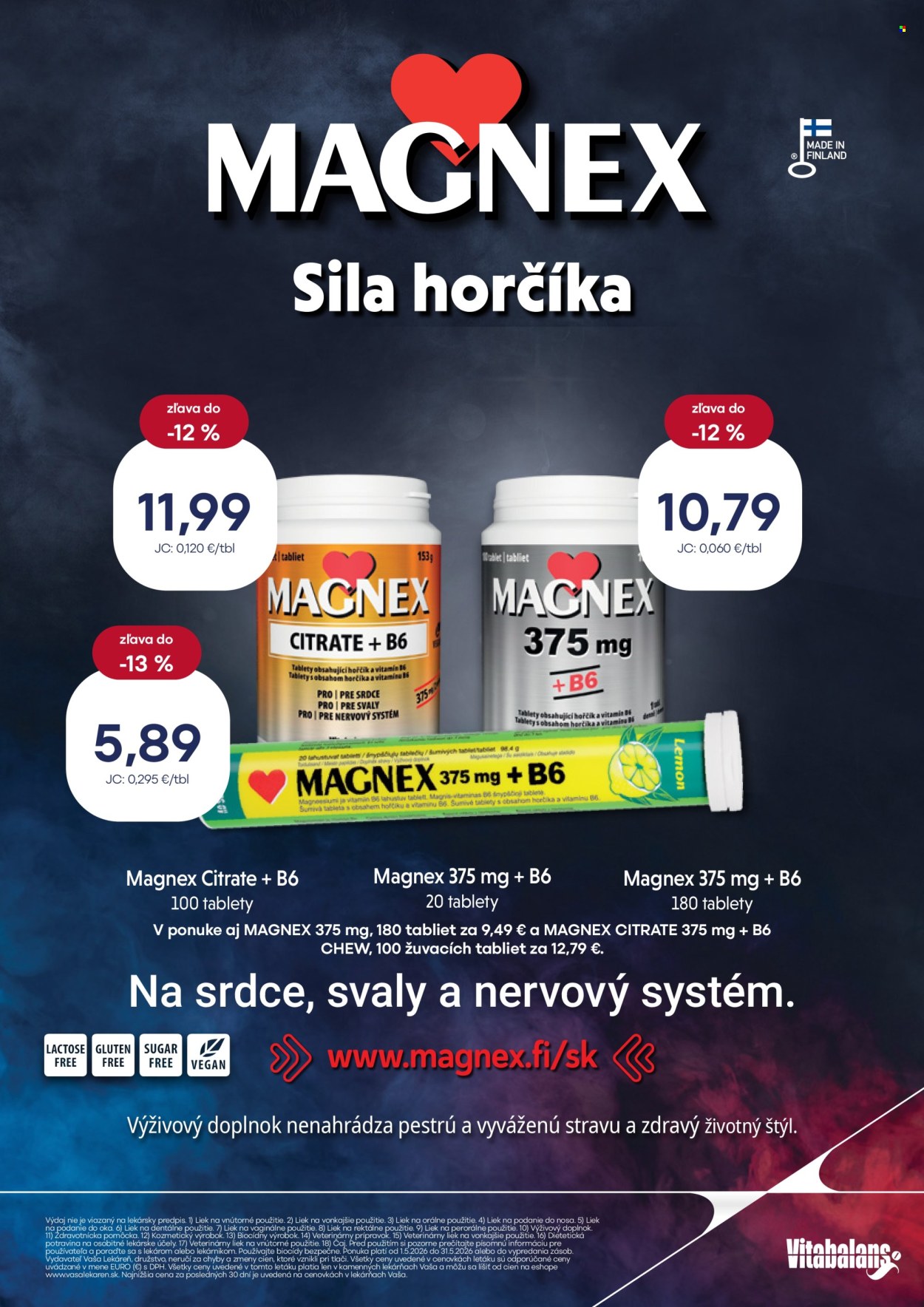 Leták Vaša lekáreň - 1.5.2026 - 31.5.2026. Strana 12