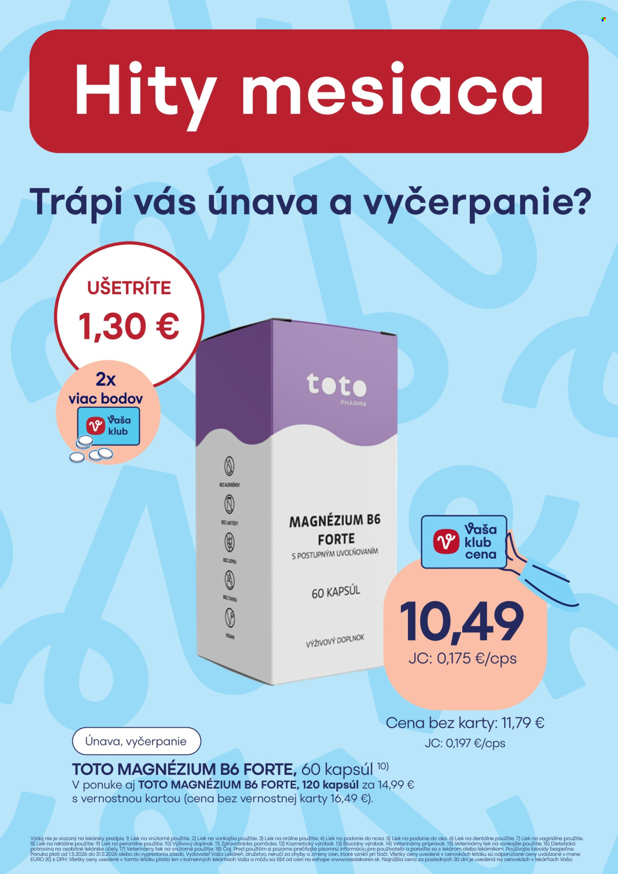 Leták Vaša lekáreň - 1.5.2026 - 31.5.2026. Strana 18