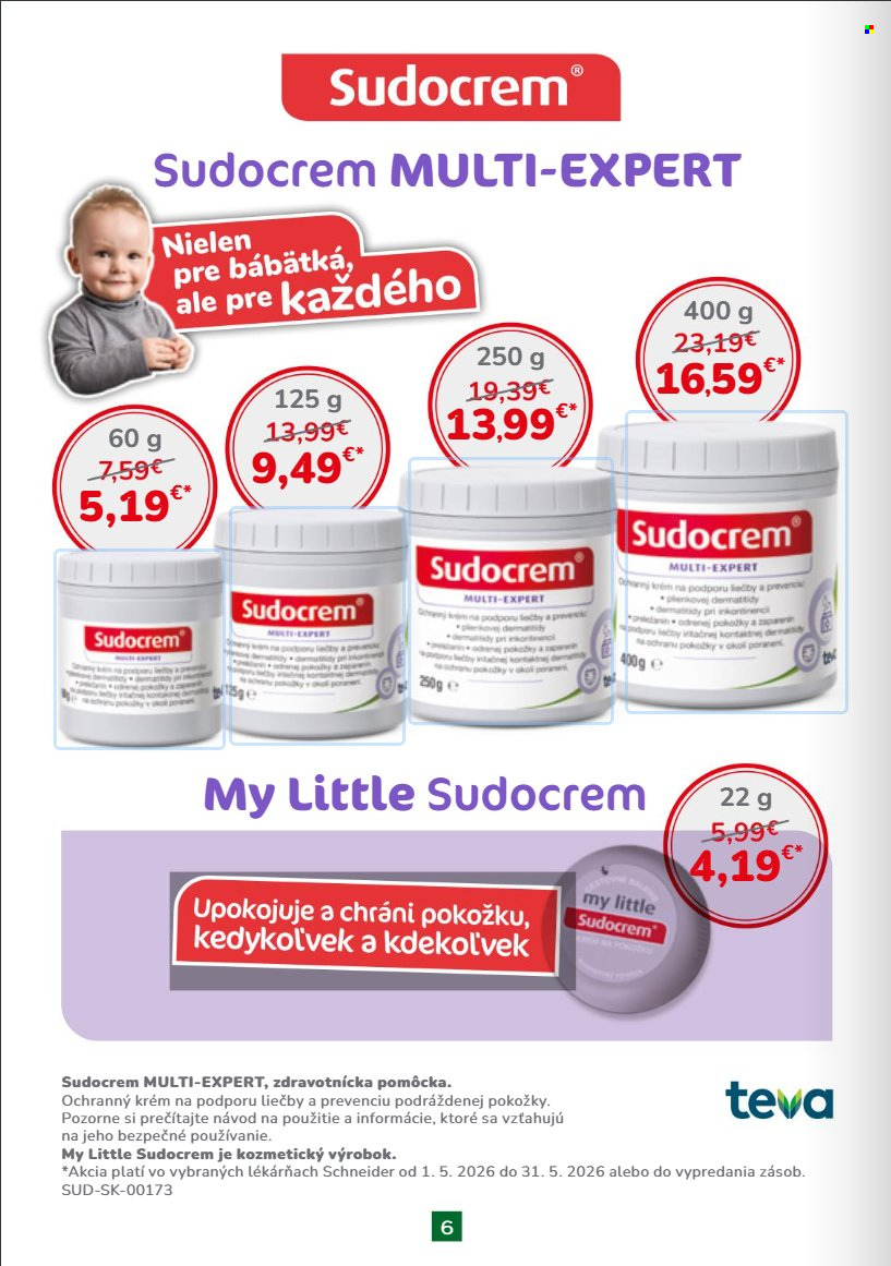 Leták Schneider Lekáreň - 1.5.2026 - 31.5.2026. Strana 6