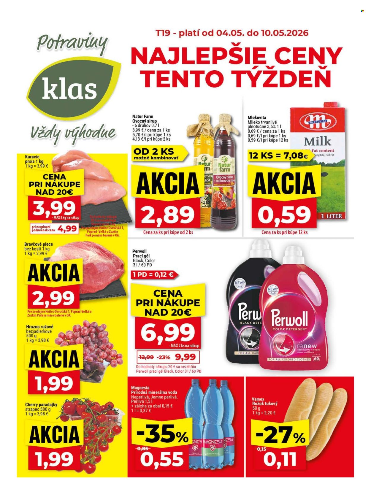 Leták Klas - 4.5.2026 - 10.5.2026. Strana 1