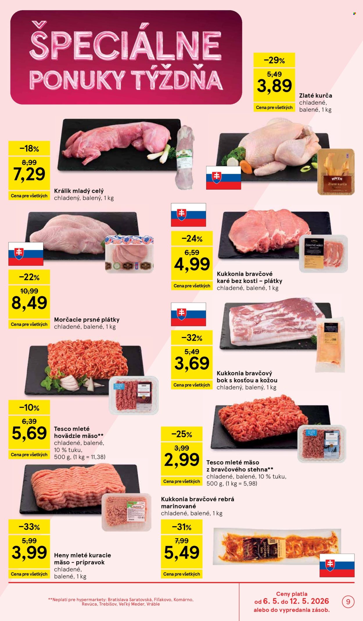 Leták TESCO - 6.5.2026 - 12.5.2026. Strana 9