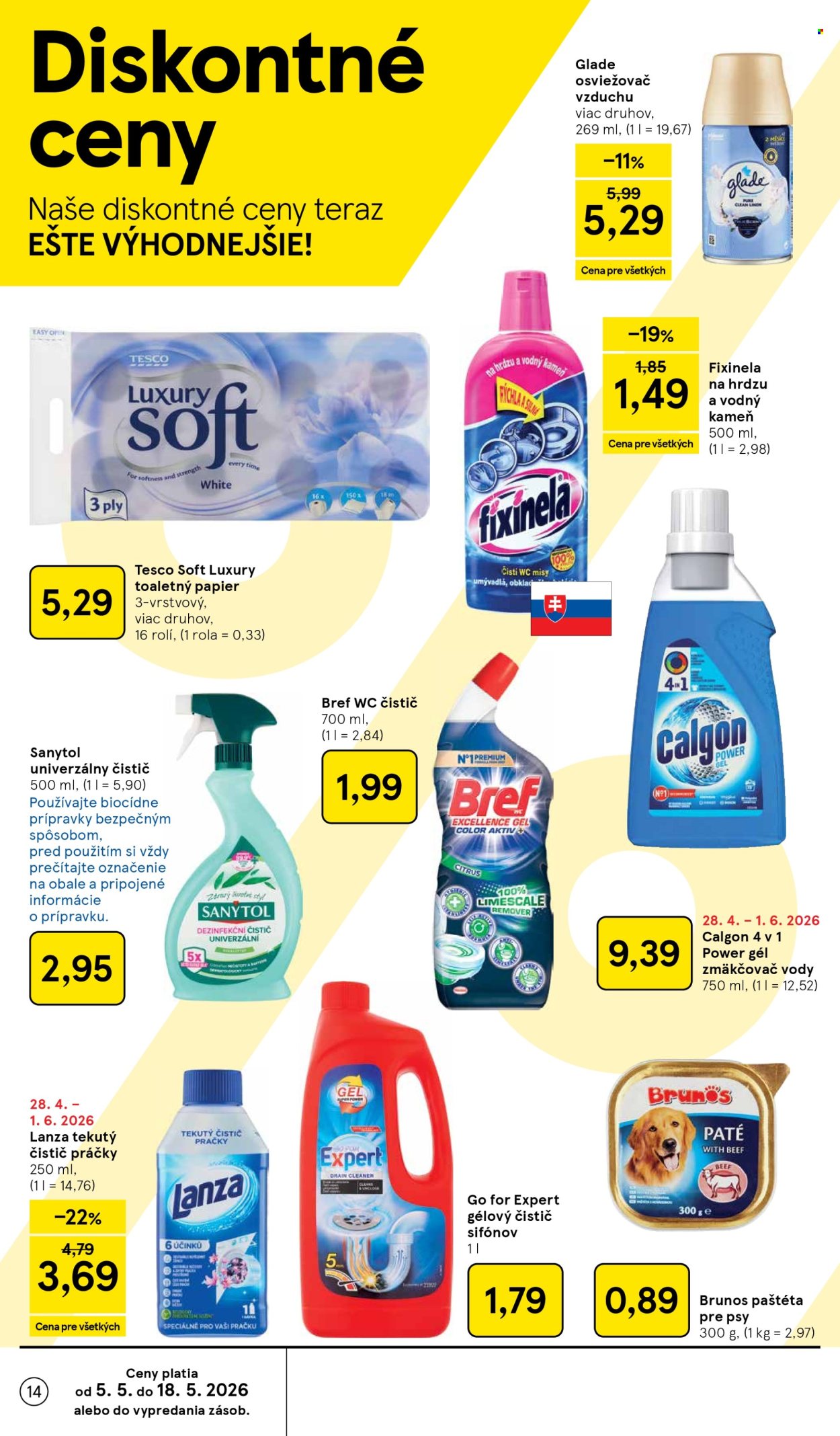 Leták TESCO - 6.5.2026 - 12.5.2026. Strana 14