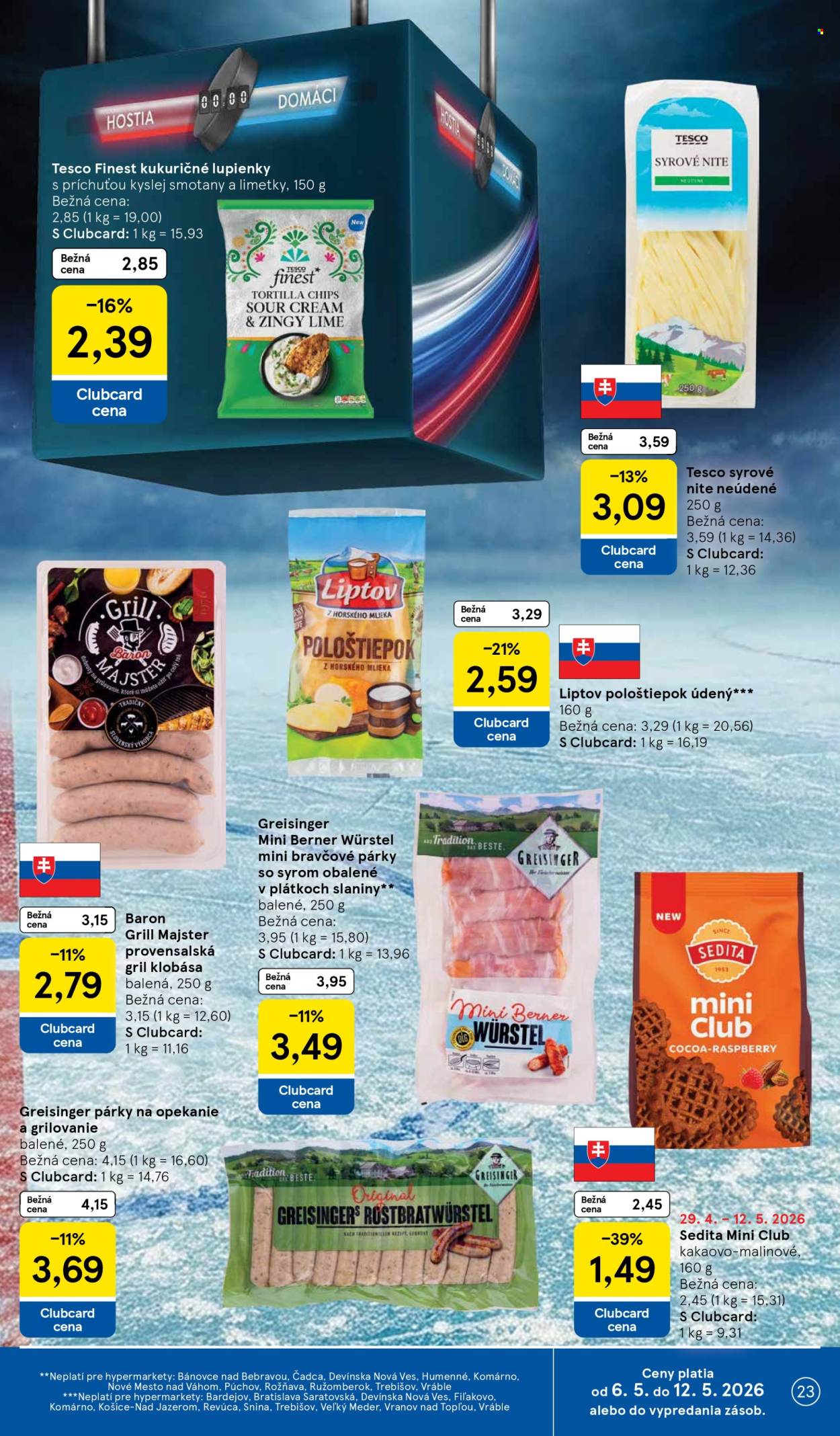 Leták TESCO - 6.5.2026 - 12.5.2026. Strana 23