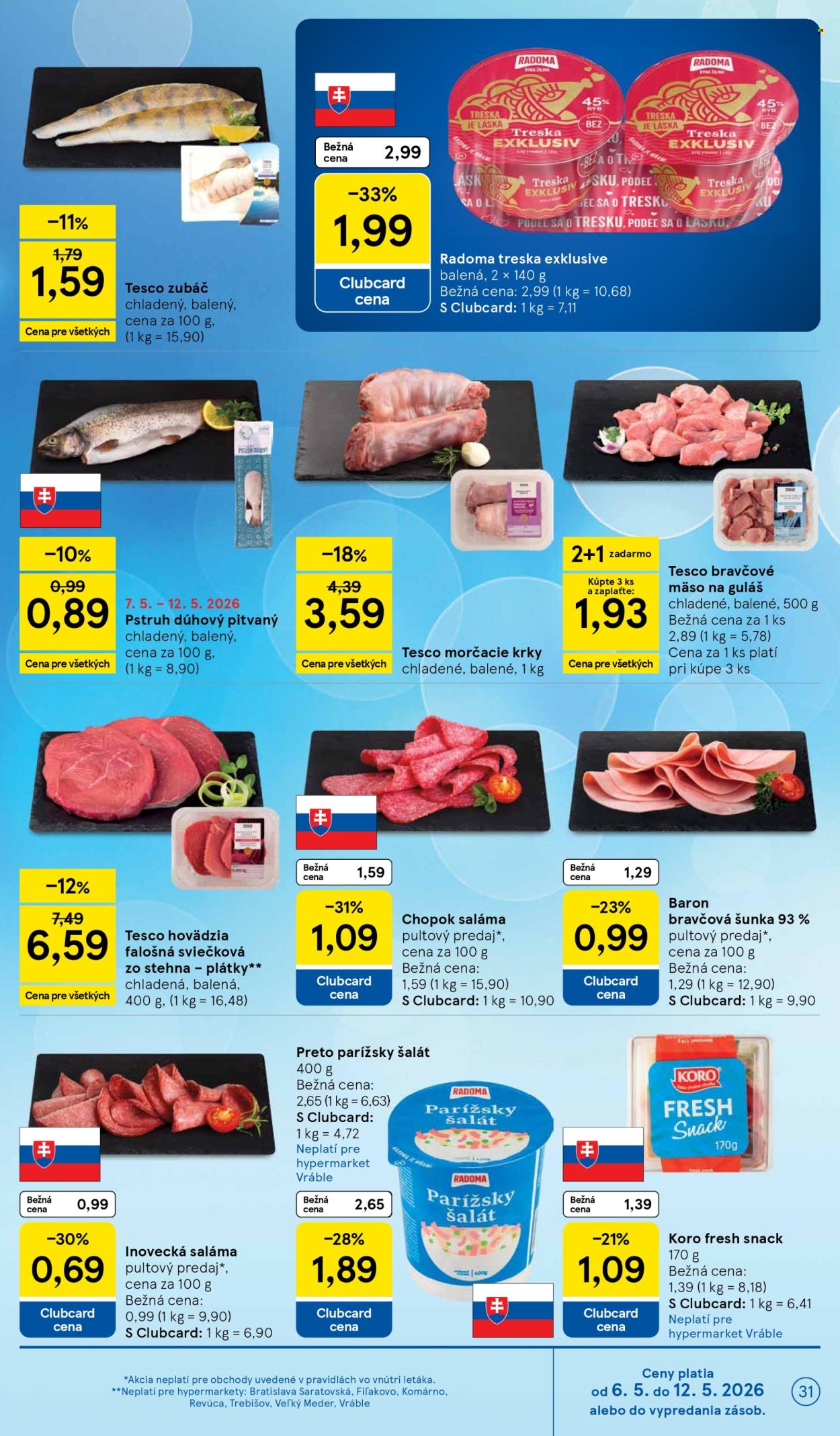 Leták TESCO - 6.5.2026 - 12.5.2026. Strana 31